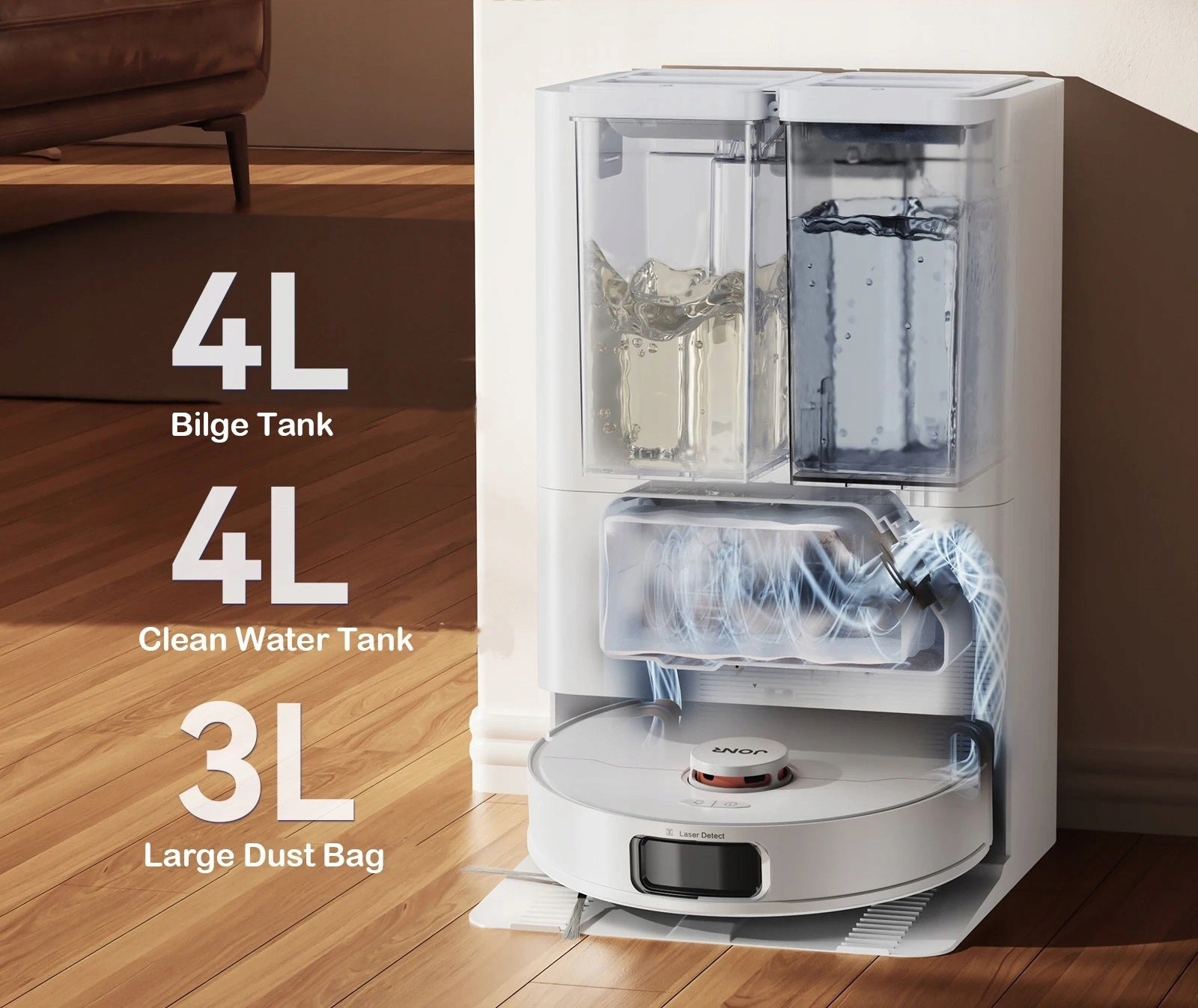 Robot Vacuum Cleaner JONR P20 Pro + Multifunction Station (Wet/ Dry) Manufacturer code P20ProWH