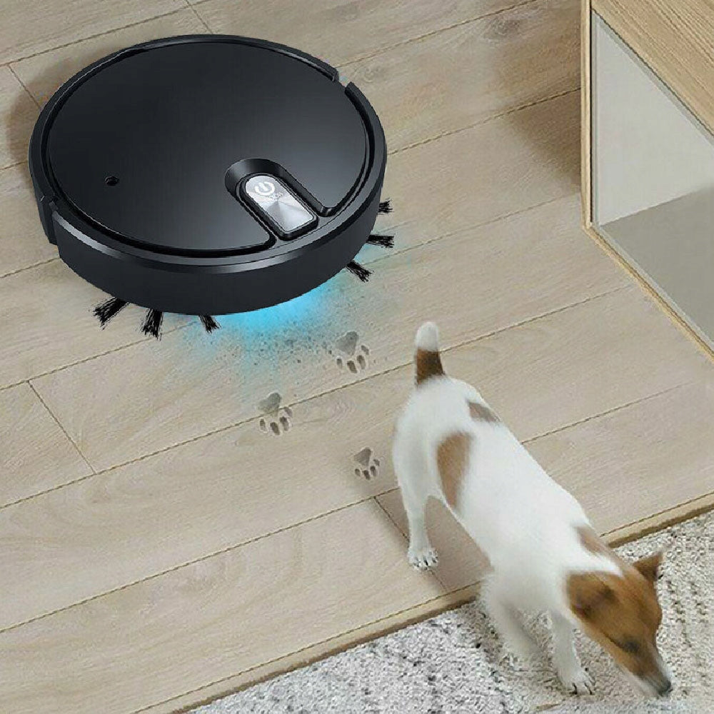 Robot Vacuum Cleaner Kit 1200mAh + USB Charging Cable + 1 Pair Brushes Brand no brand