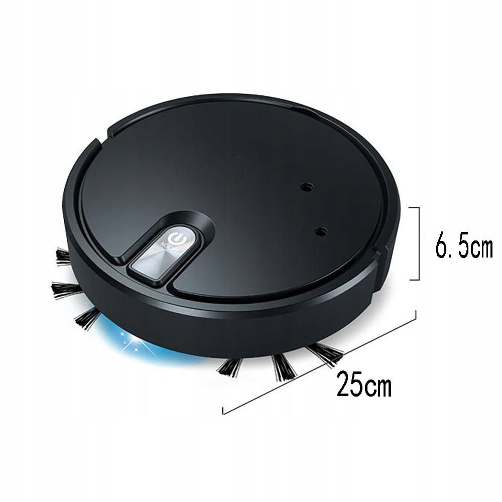 Robot Vacuum Cleaner Kit 1200mAh + USB Charging Cable + 1 Pair Brushes Packaging status original