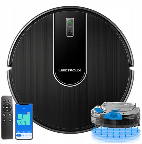 Robot Vacuum Cleaner Liectroux N7S-U 6000Pa - Black [Certificate]
