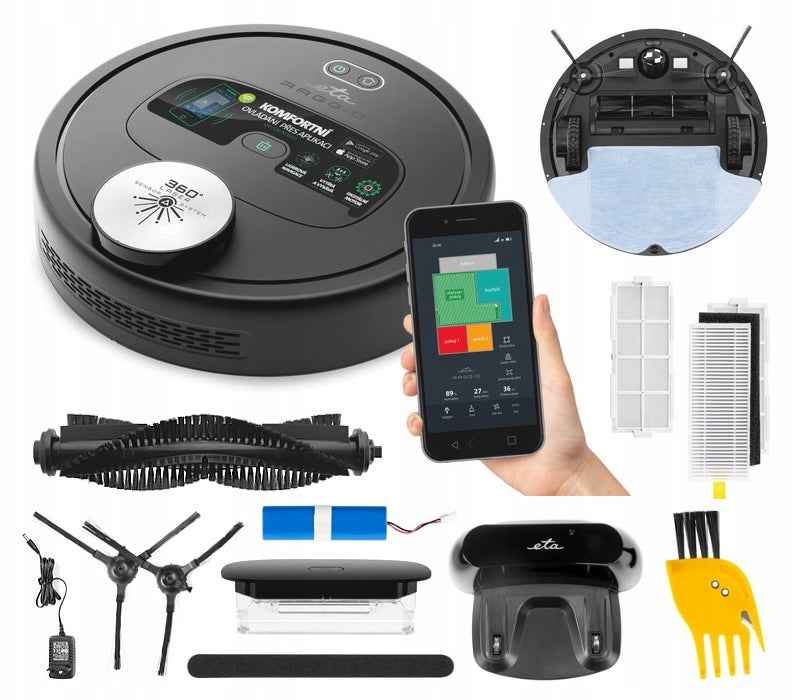 Robot Vacuum Cleaner Smart Mop Wi-Fi Eta Raggio