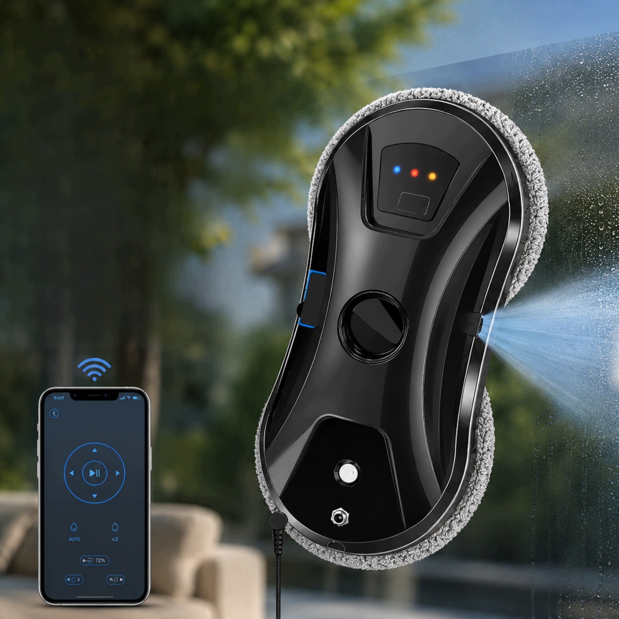 Robot Window Cleaner Automatic Window Washer Aura Spray Pilot Application Packaging status original