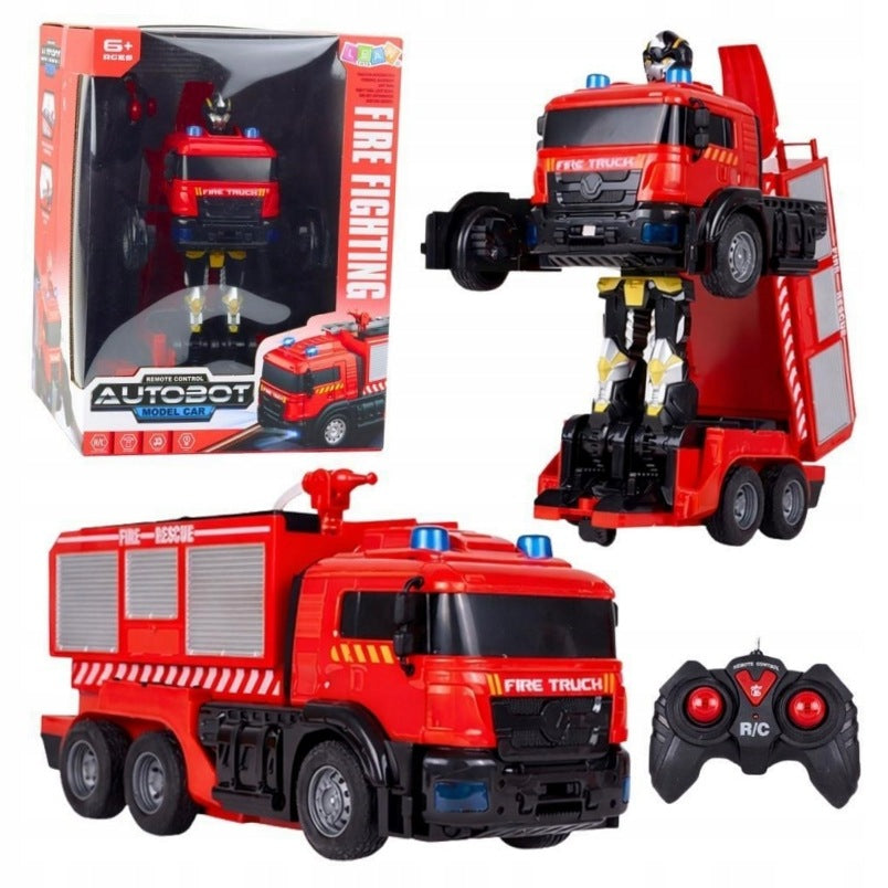 Robot car Fire Brigade 2in1 R/C light water