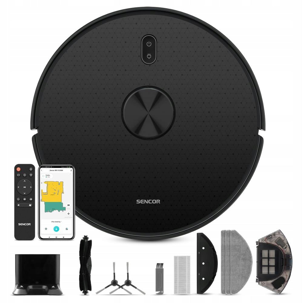 Robot cleaning automatic vacuum cleaner Sencor 9120BK wet application
