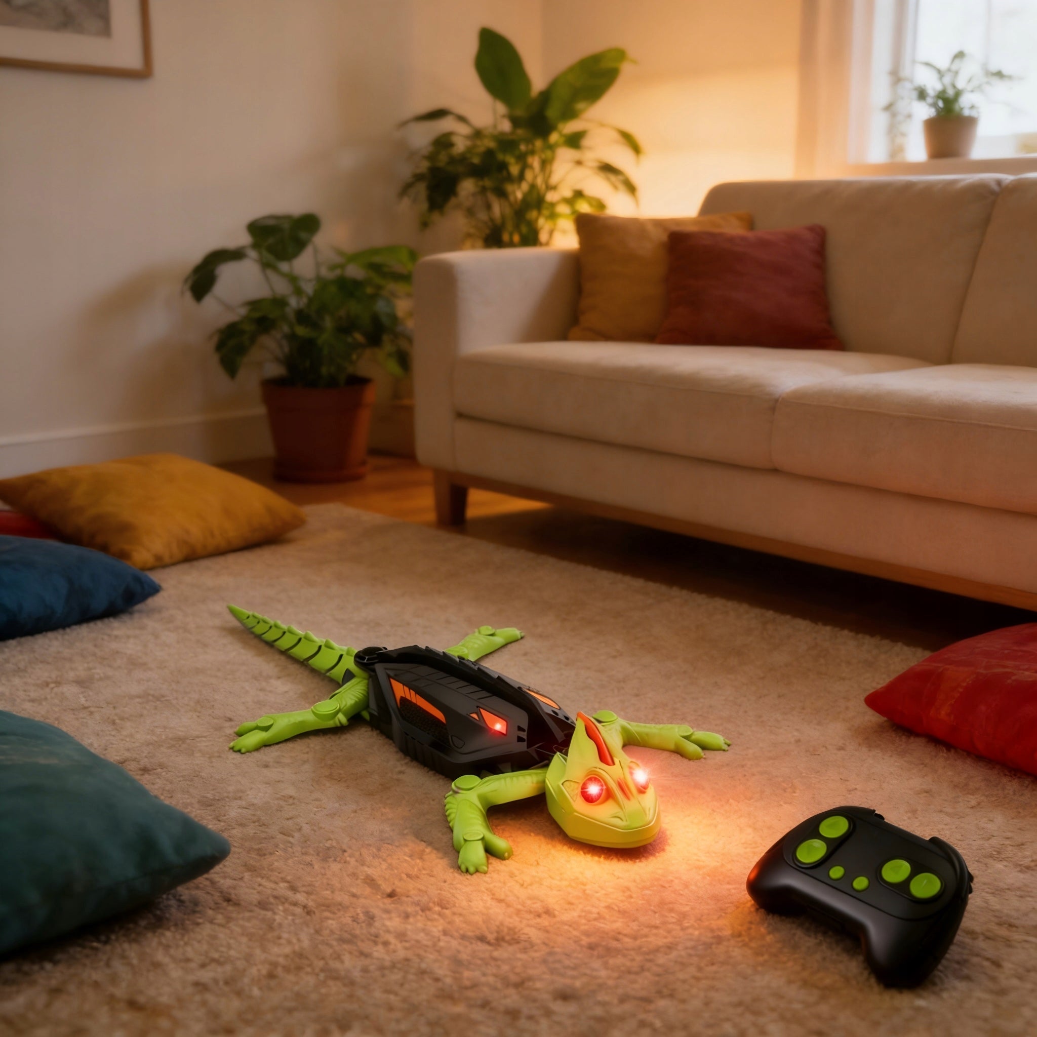 Robot gecko RC climbing walls LED rechargeable gift for kids Brand no brand