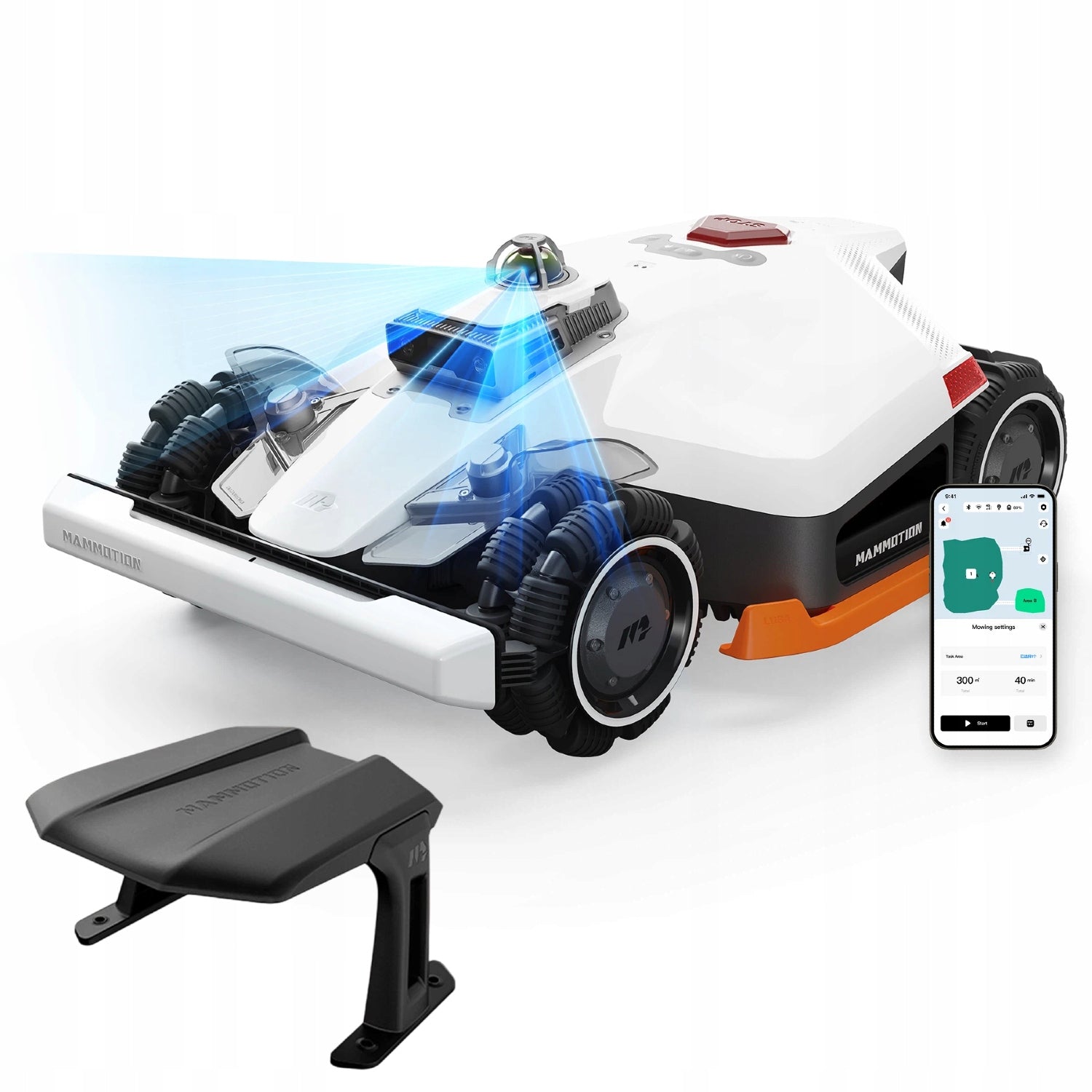 Robot koszący MAMMOTION LUBA 3 AWD 5000 kosiarka bez przewodów + Garaż