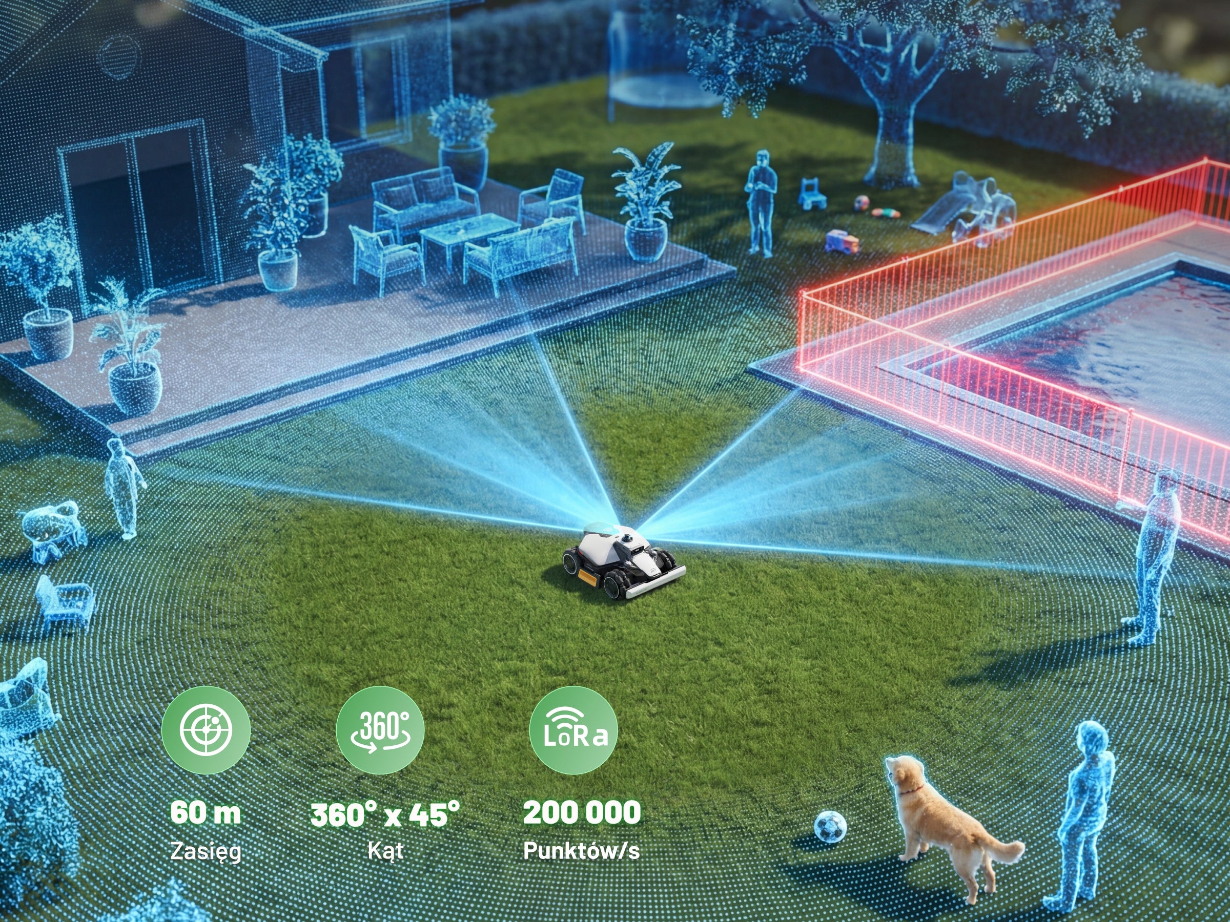 Robot koszący MAMMOTION LUBA mini 2 AWD 1500 360° LiDAR Kosiarka Bez kabla Manufacturer code MTLA25LUM215HEU
