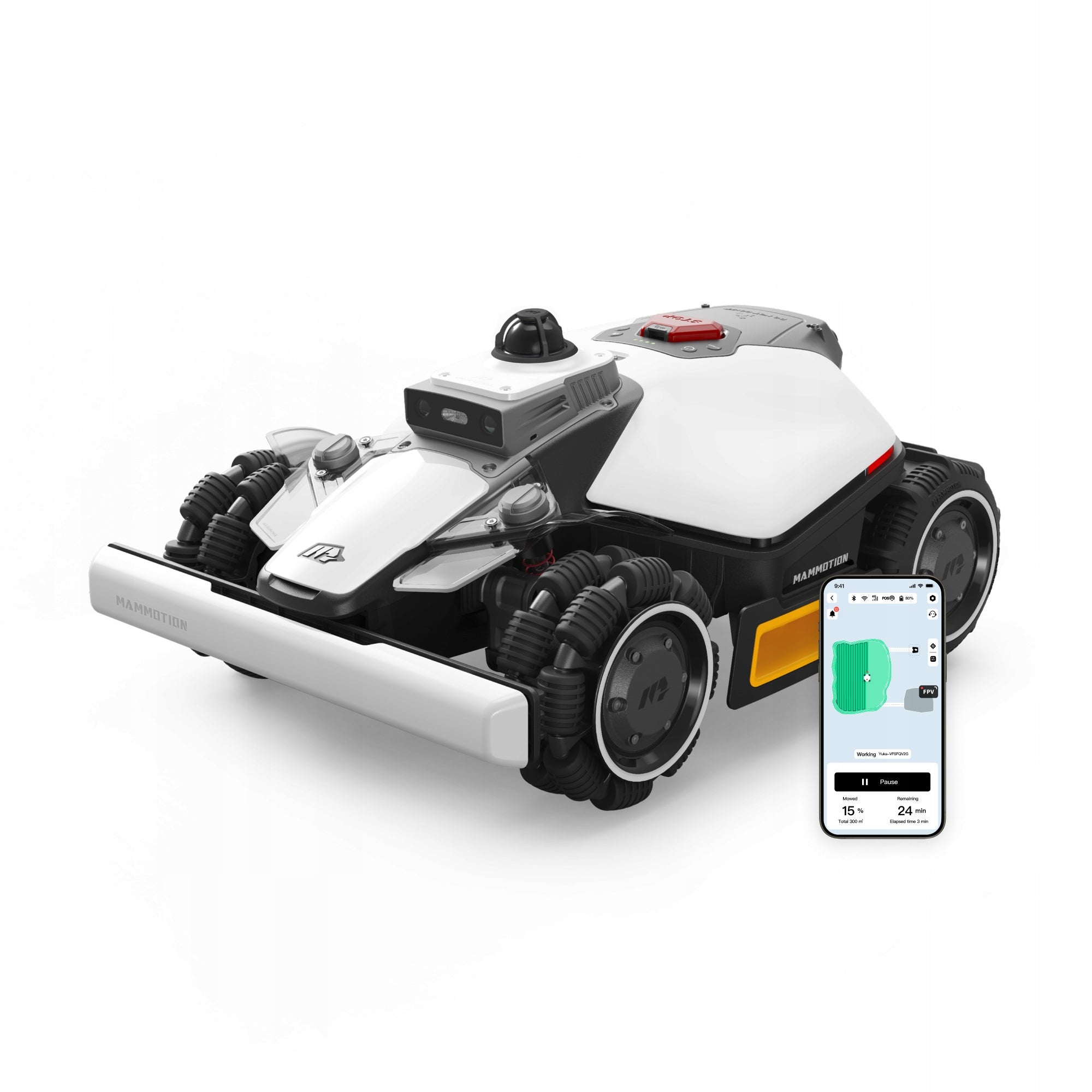 Robot koszący MAMMOTION LUBA mini 2 AWD 1500 360° LiDAR Kosiarka Bez kabla