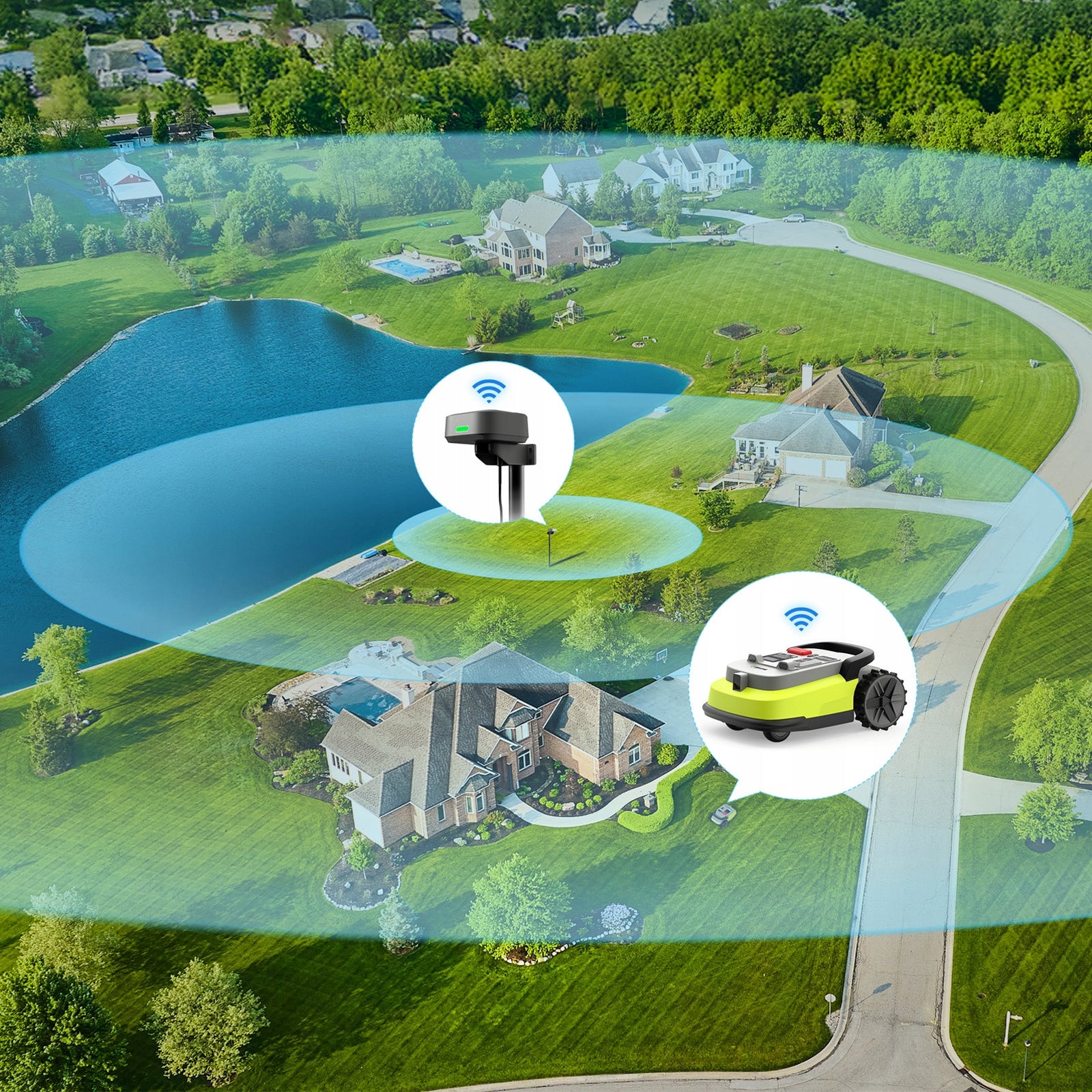 Robot lawn mower M10,Lidar AI GPS RTKWithout Cable,IPX6 Waterproof Manufacturer code 9331855023977