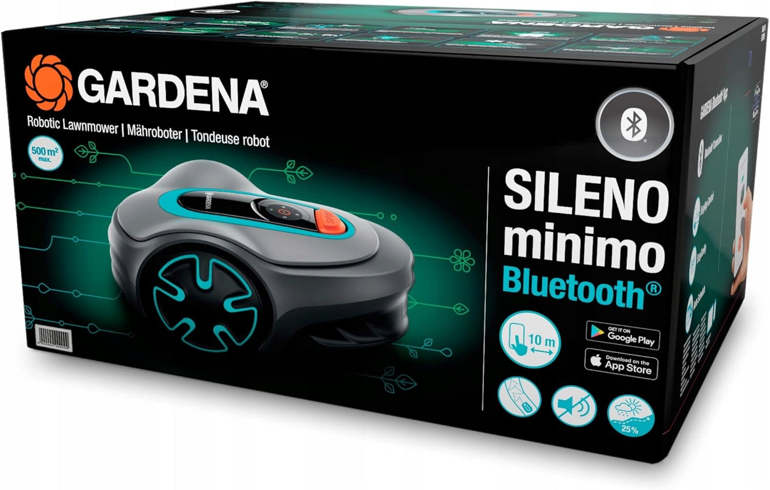 Robot mower Automatic mower Gardena SILENO 500 15202-20 Manufacturer code 15202-20
