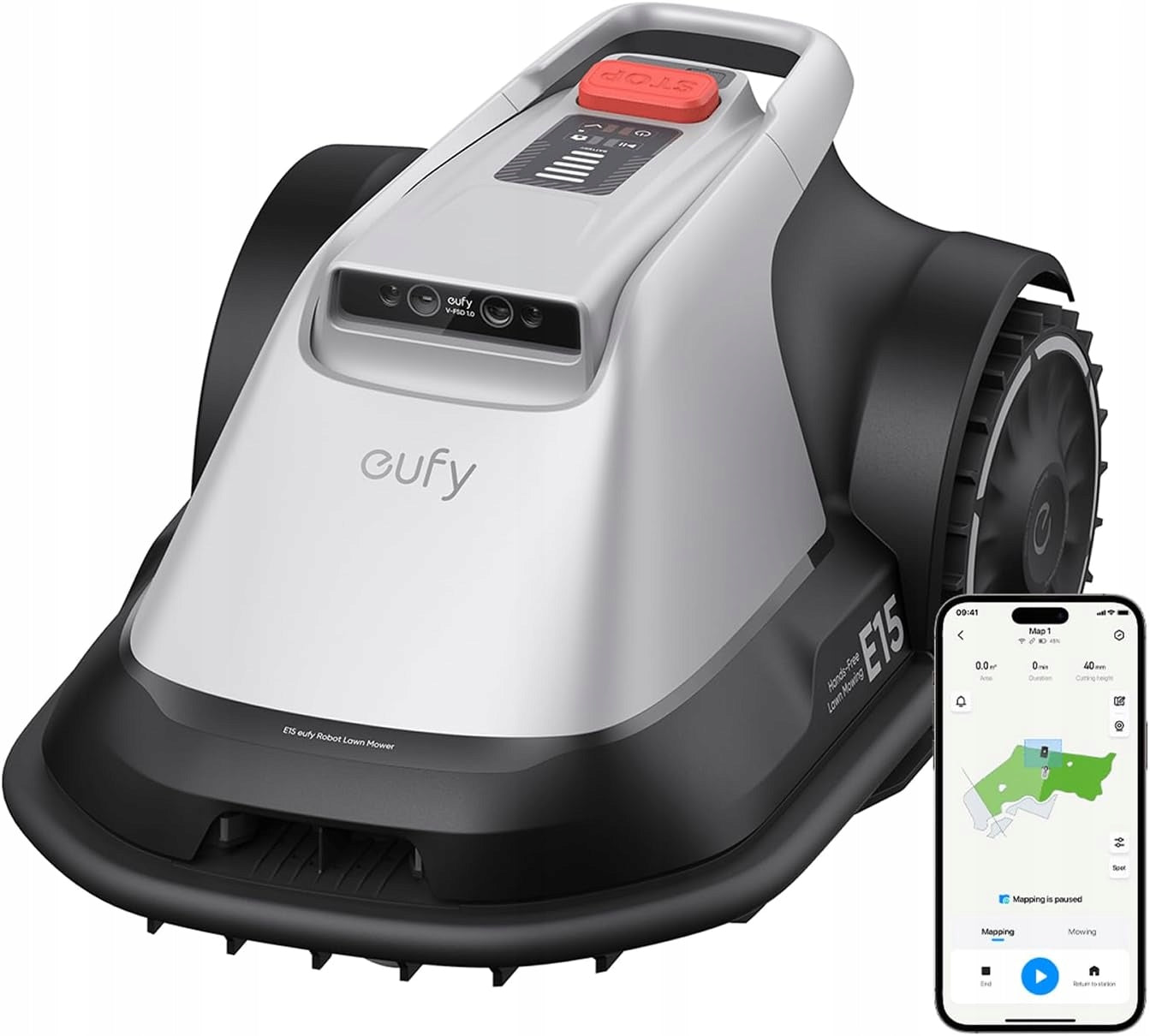 Robot mower Eufy E18 Lawn mower with application Up to 1200 m2 Without Cable Canopy