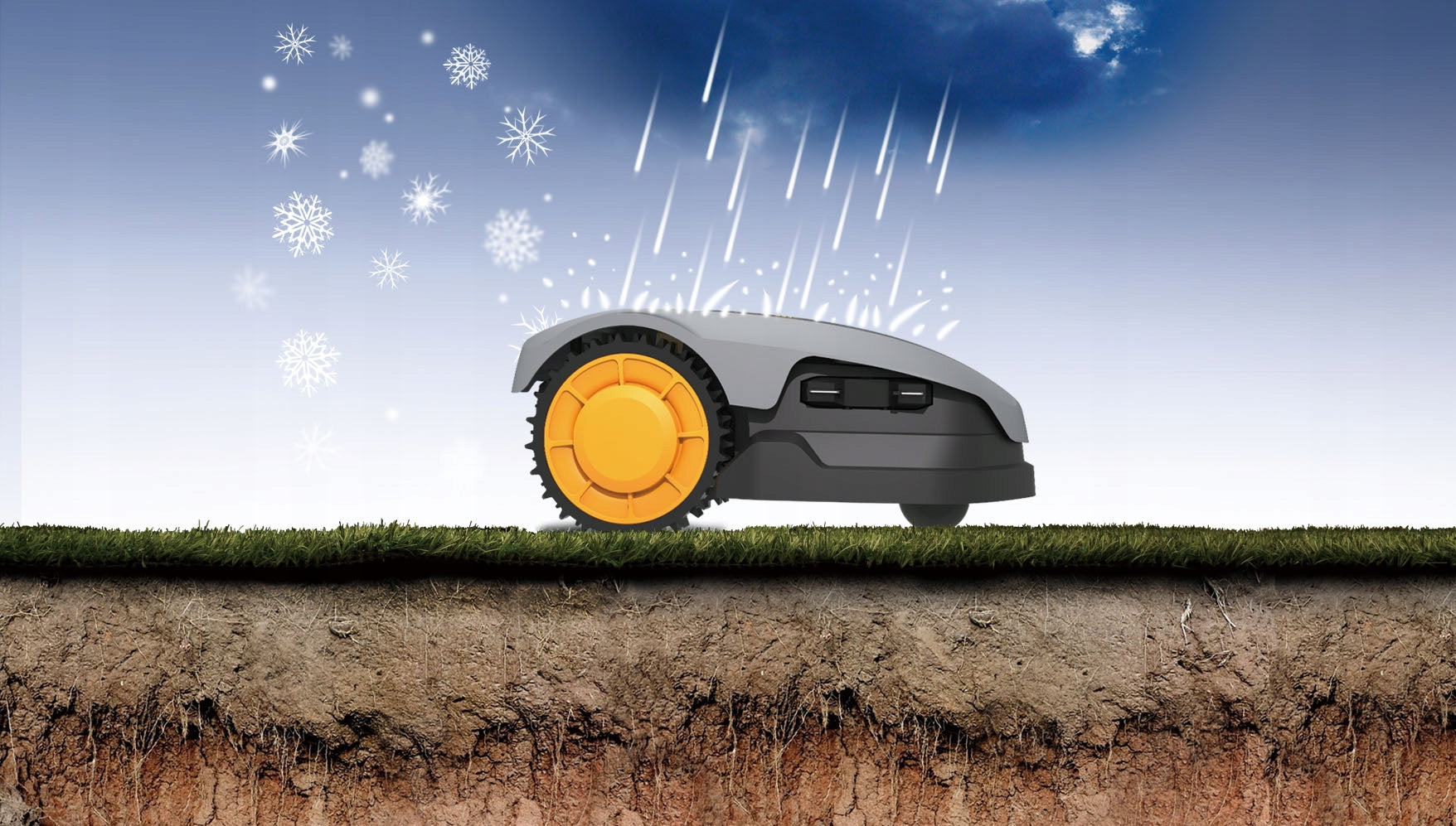Robot mower LandXCape LX796 400m2 20V 20-50mm Mowing height adjustment range 2–5 cm