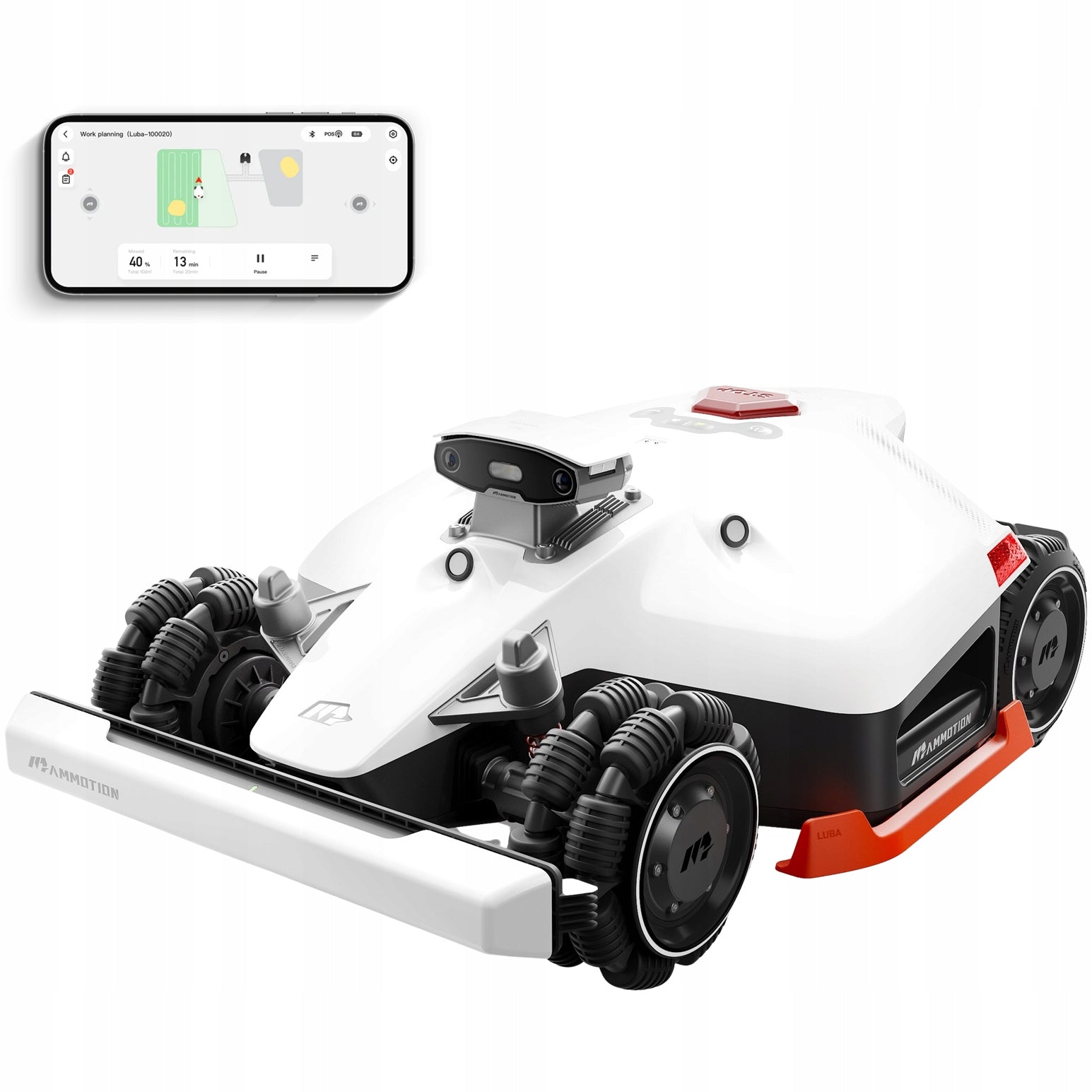 Robot mower MAMMOTION LUBA 2 AWD 5000X RTK GPS mower Without cable 5000m2
