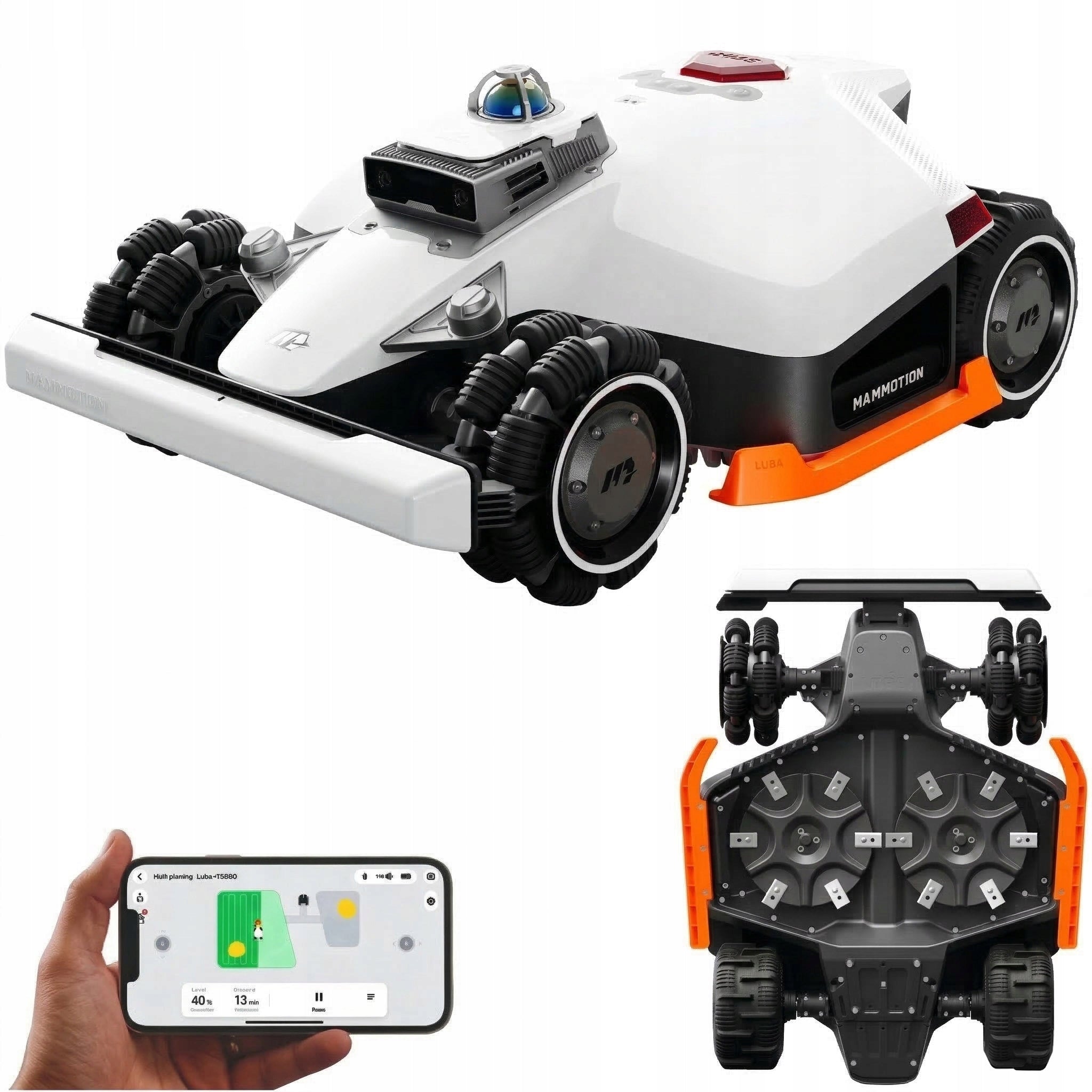 Robot mower MAMMOTION LUBA 3 AWD 3000 Lawn mower Without GPS cable nRTK LiDAR Packaging status original
