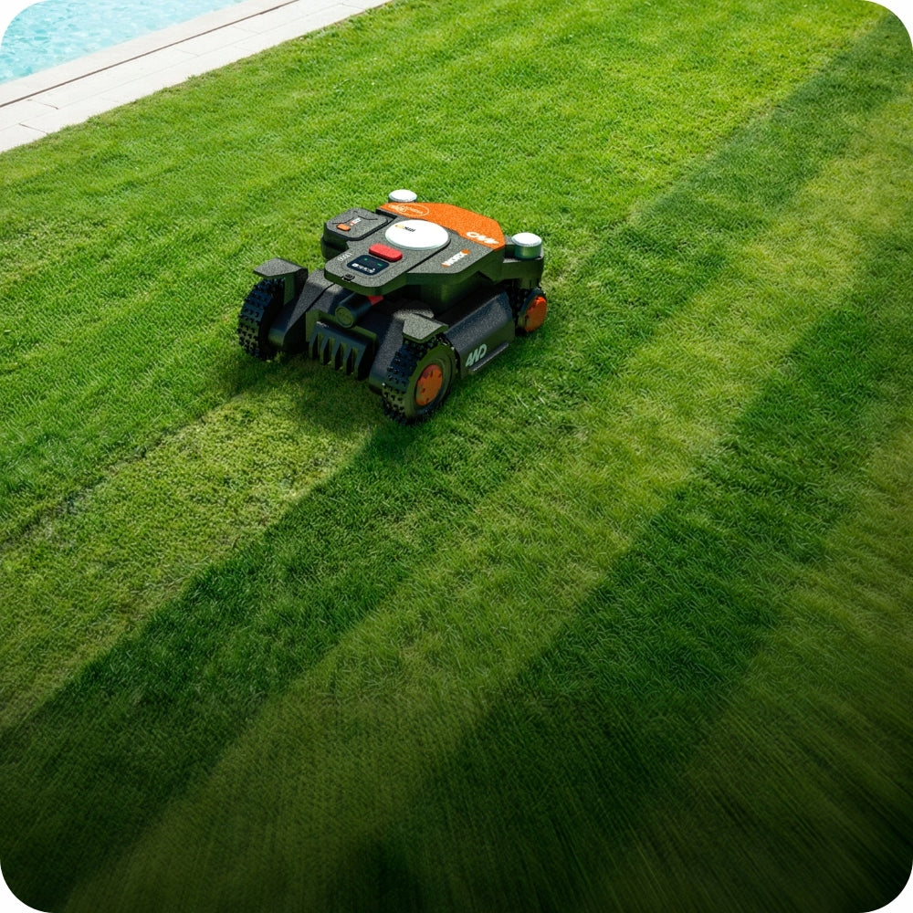 Robot mower Worx Vision Cloud RTK automatic mower 4000 WR344E Garage Mowing width 22 cm