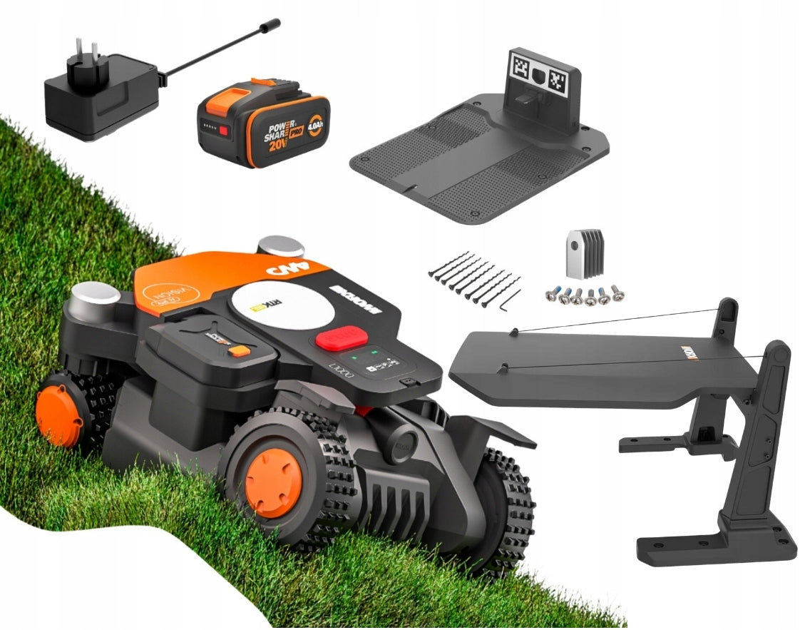 Robot mower Worx Vision Cloud RTK automatic mower 4000 WR344E Garage Packaging status original