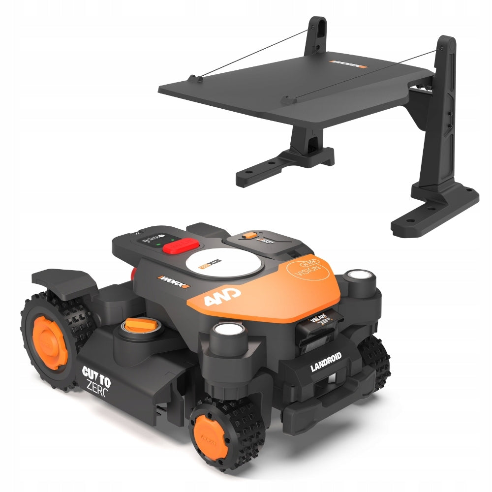 Robot mower Worx Vision Cloud RTK automatic mower 4000 WR344E Garage