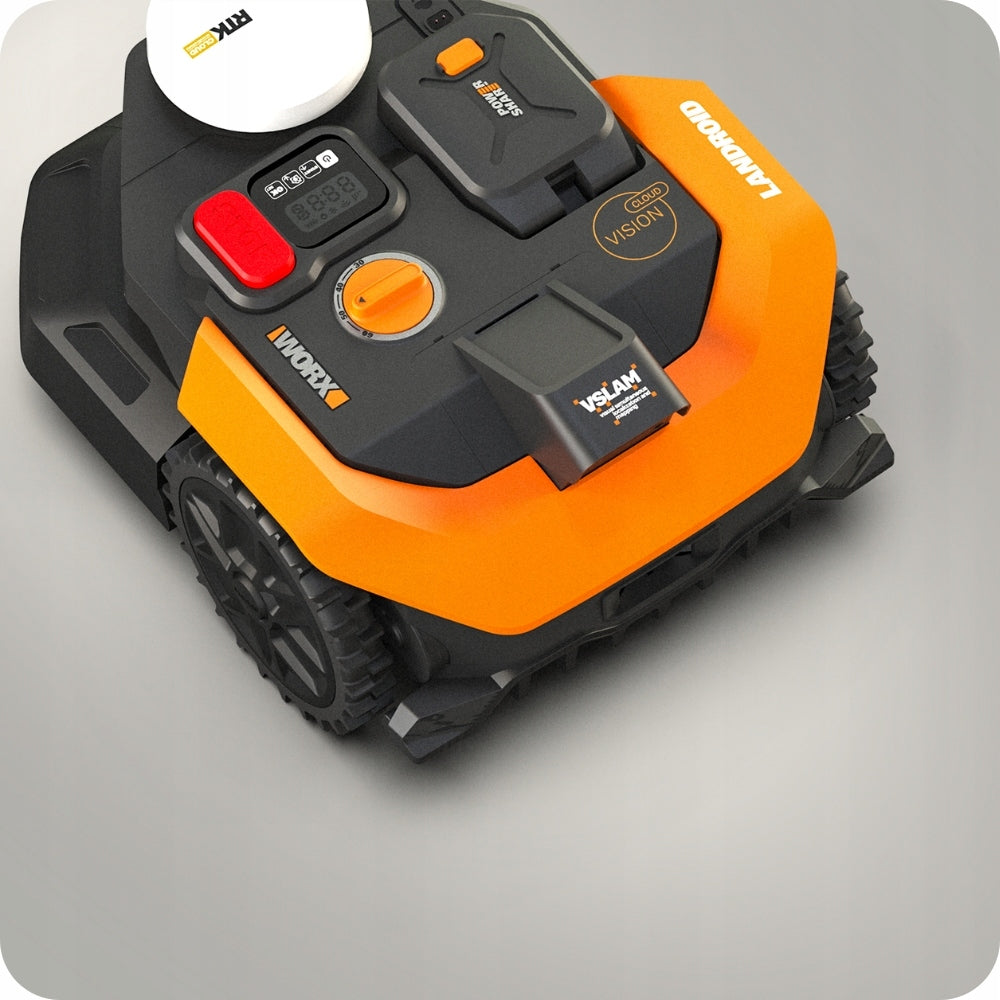 Robot mower Worx Vision Cloud RTK automatic mower 650m WR365E Garage Manufacturer code WR365E + WA0828