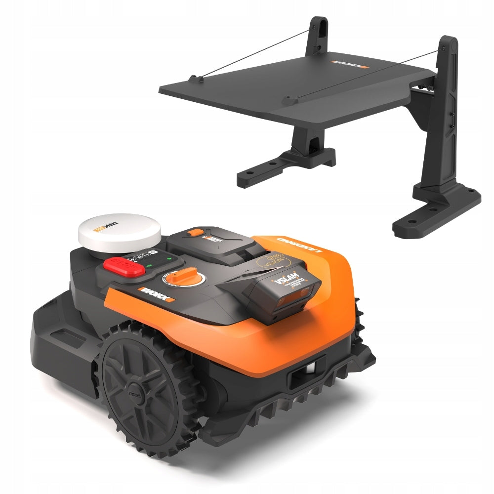 Robot mower Worx Vision Cloud RTK automatic mower 650m WR365E Garage