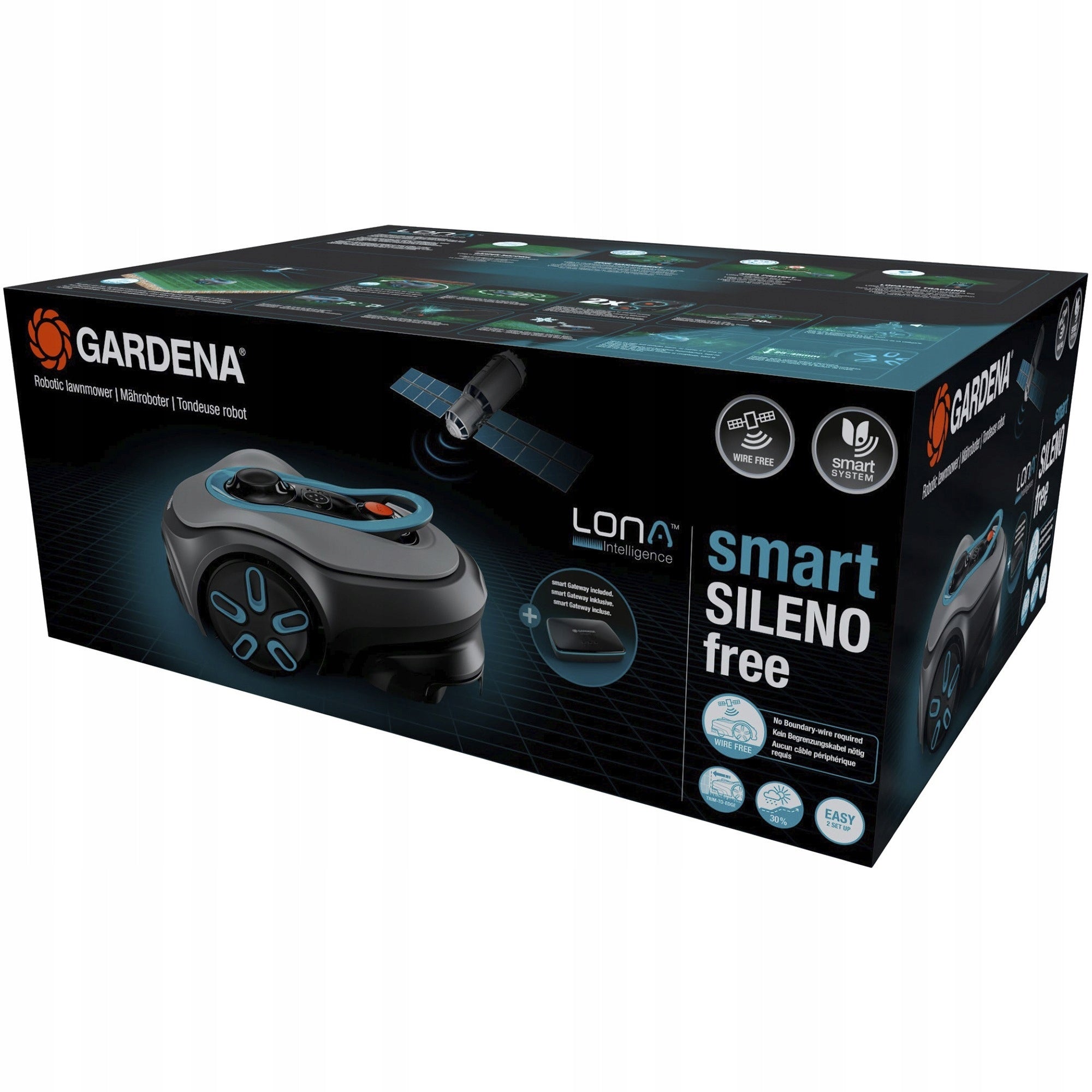 Robot sekačka Gardena SILENO záběr sečení 22 cm Mowing width 22 cm