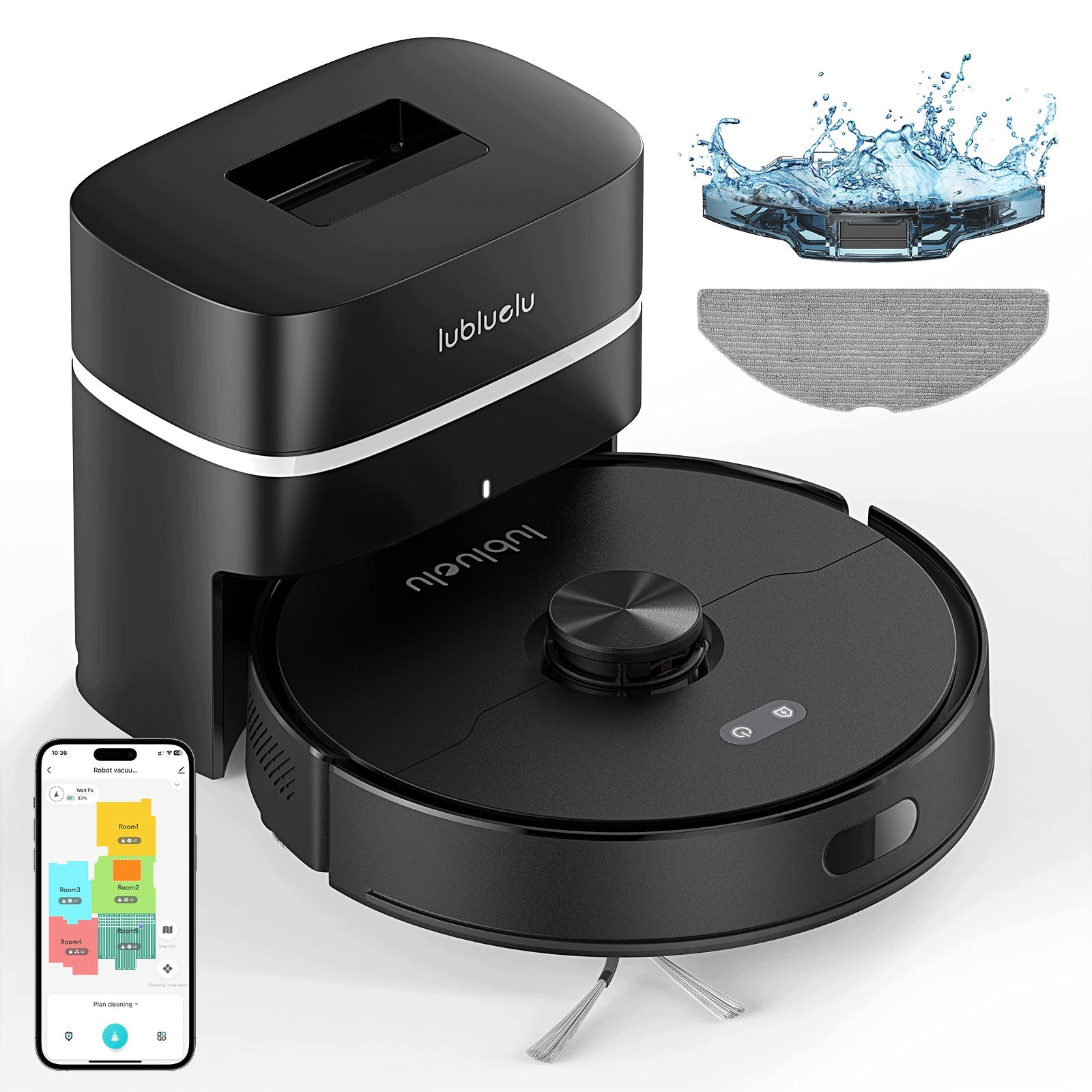 Robot sprzątający Lubluelu L50 Max 300ml Mopowanie cięcie włosów 7Kpa Brand Lubluelu