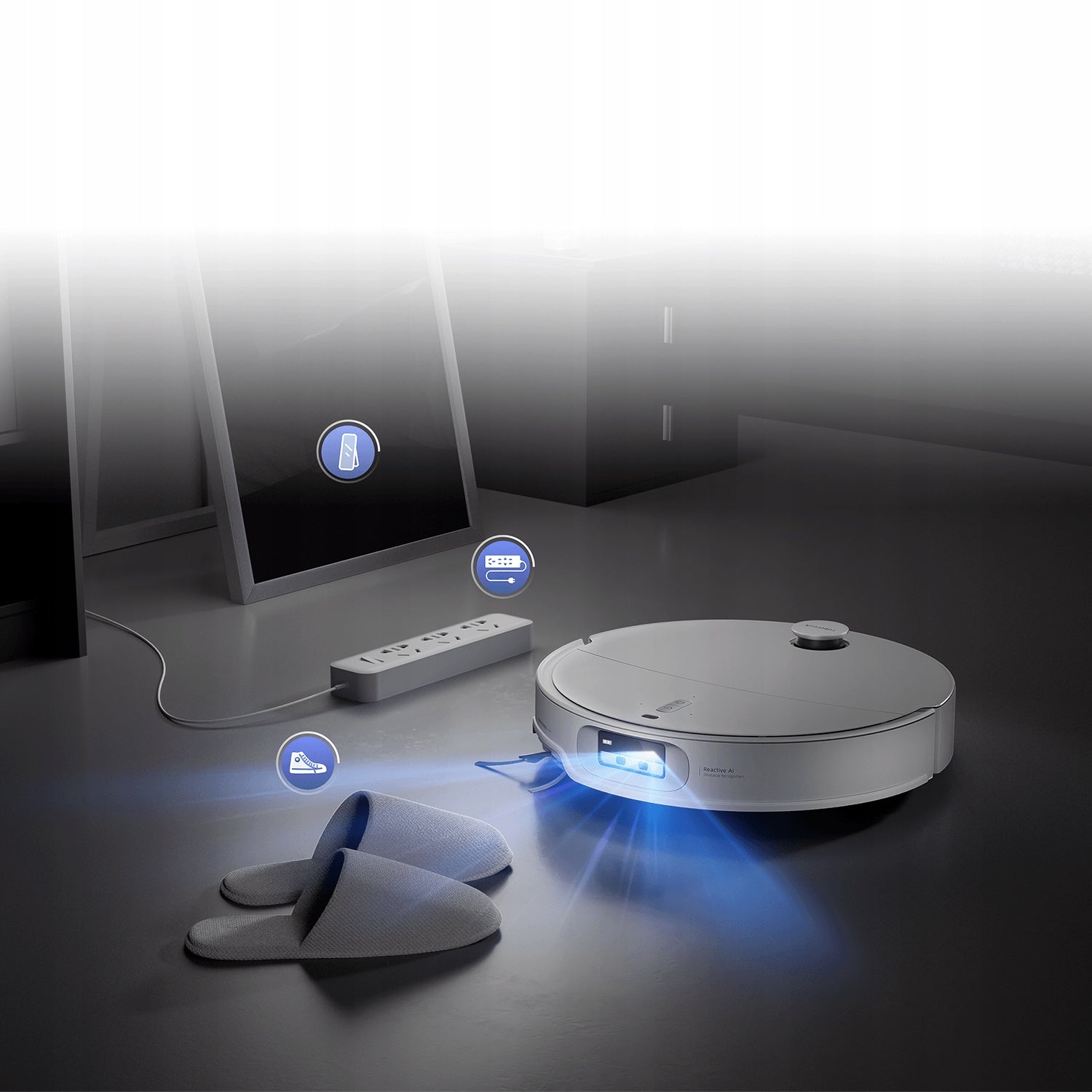 Robot sprzątający Roborock Qrevo EdgeT 7,98cm wysokości AI kamerą Mopowanie Wireless operating time 180 min