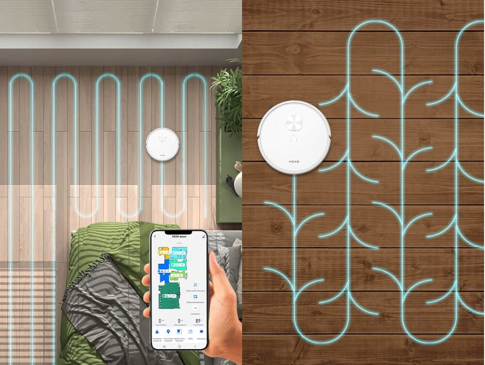 Robot vacuum cleaner HEXO Smart Wi-Fi Dominant color white
