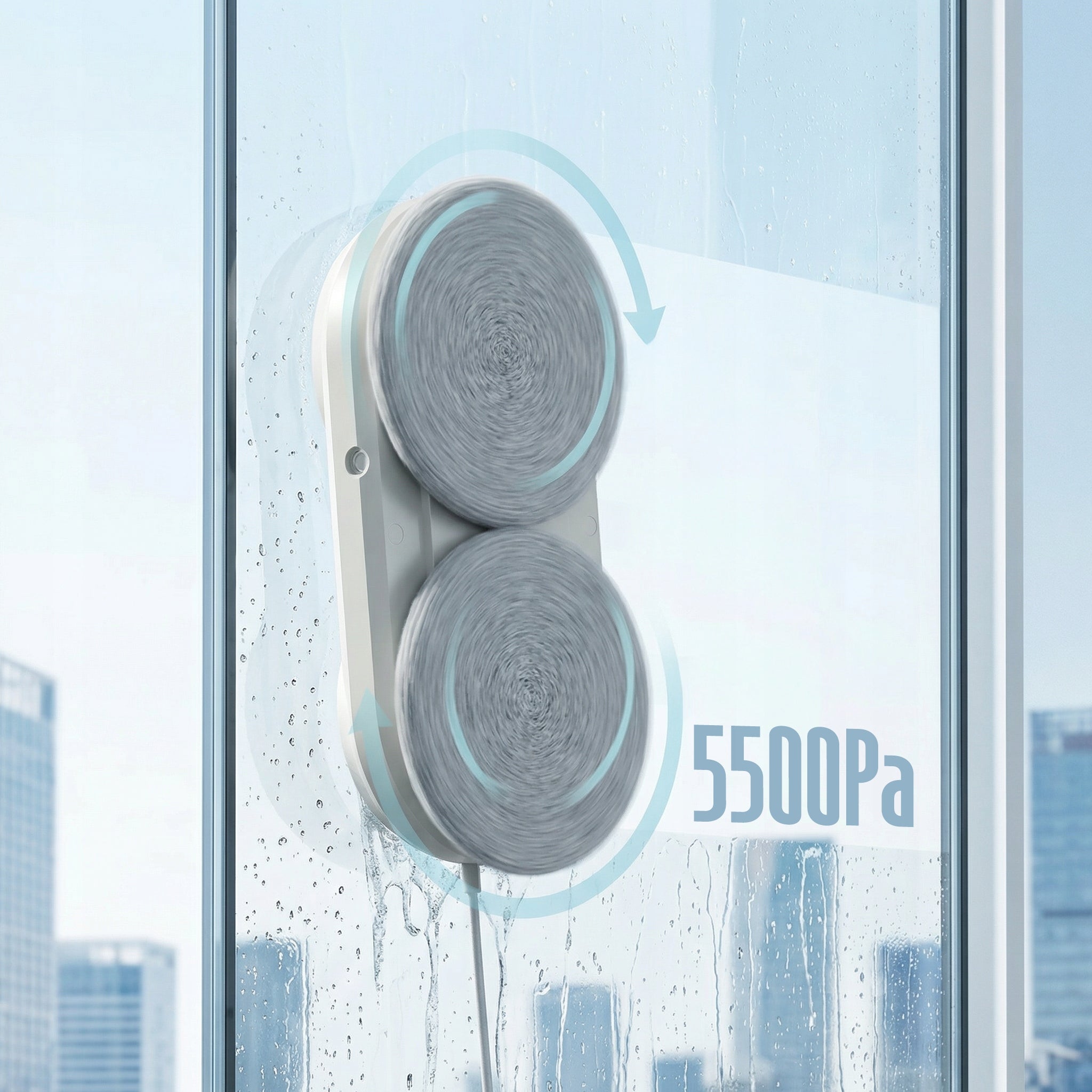 Robot window cleaner WITHOUT STREAK 5500Pa automatic window washer pilot SLIM 6cm Brand Boste