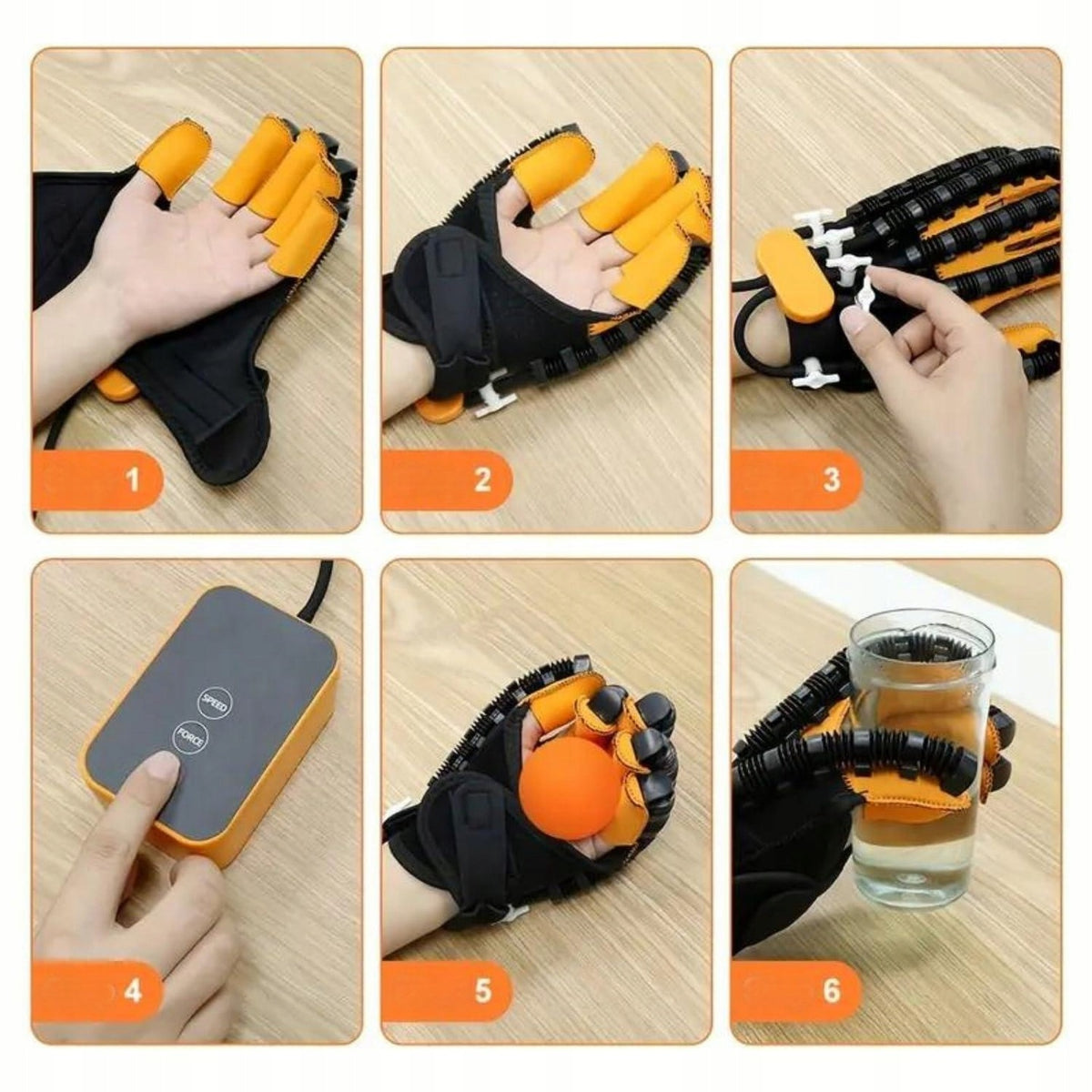 Robotic Glove Hand Rehabilitation After Stroke Hemiplegia Therapy L Packaging status original