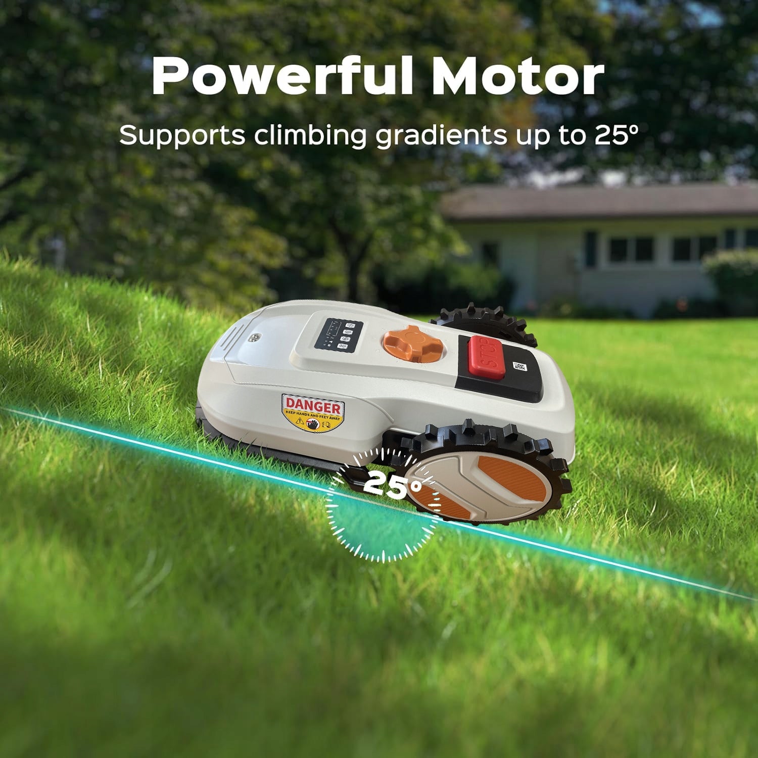 Robotic Lawn Mower App Control Wifi Bluetooth for 600m² Garden 4Ah Battery Brand no brand