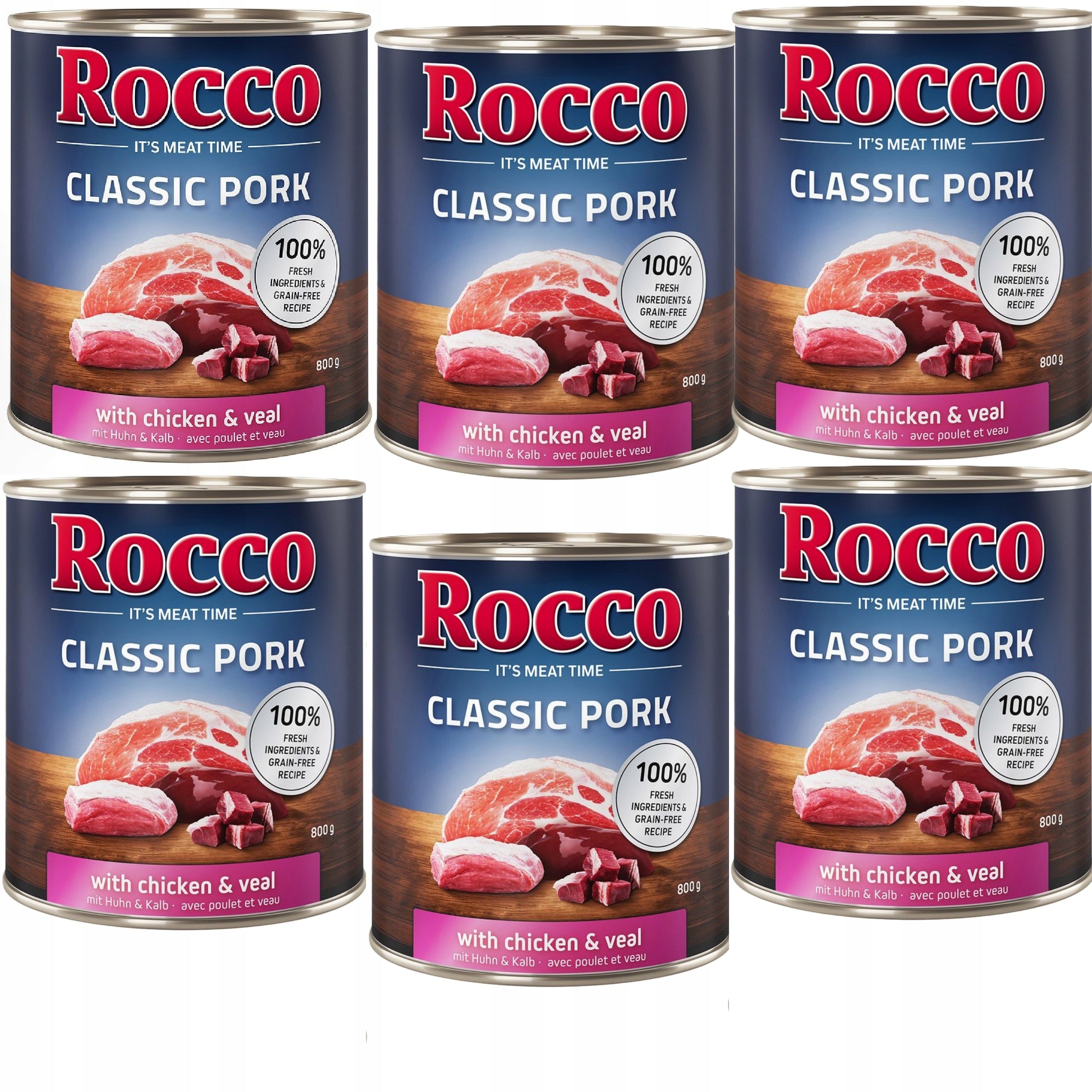 Rocco Classic Pork - Pork with chicken and veal 6 x 800g