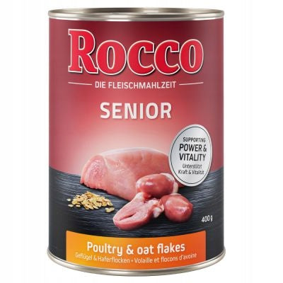 Rocco Senior Poultry with oatmeal can 400g