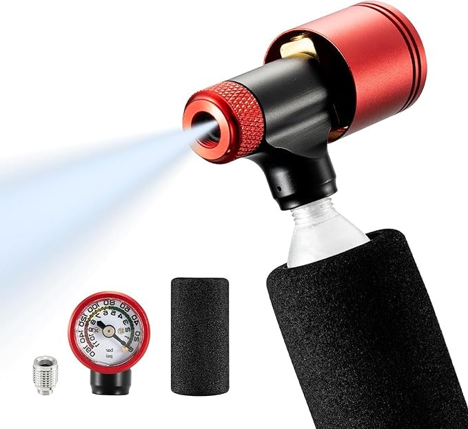 Rockbros mini CO2 pump with pressure gauge 160PSI