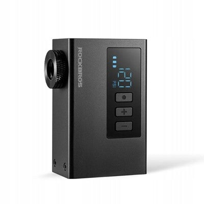 Rockbros mini electric pump with pressure gauge