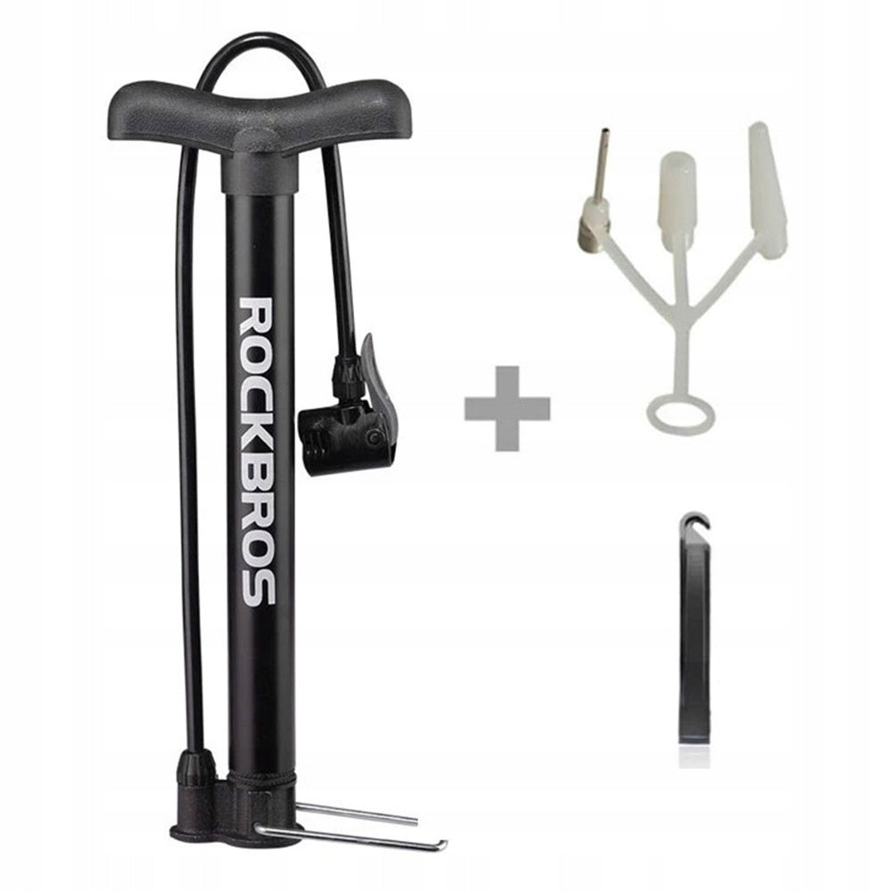Rockbros stationary floor bicycle pump with adapters and 8 bar needle Brand Rockbros