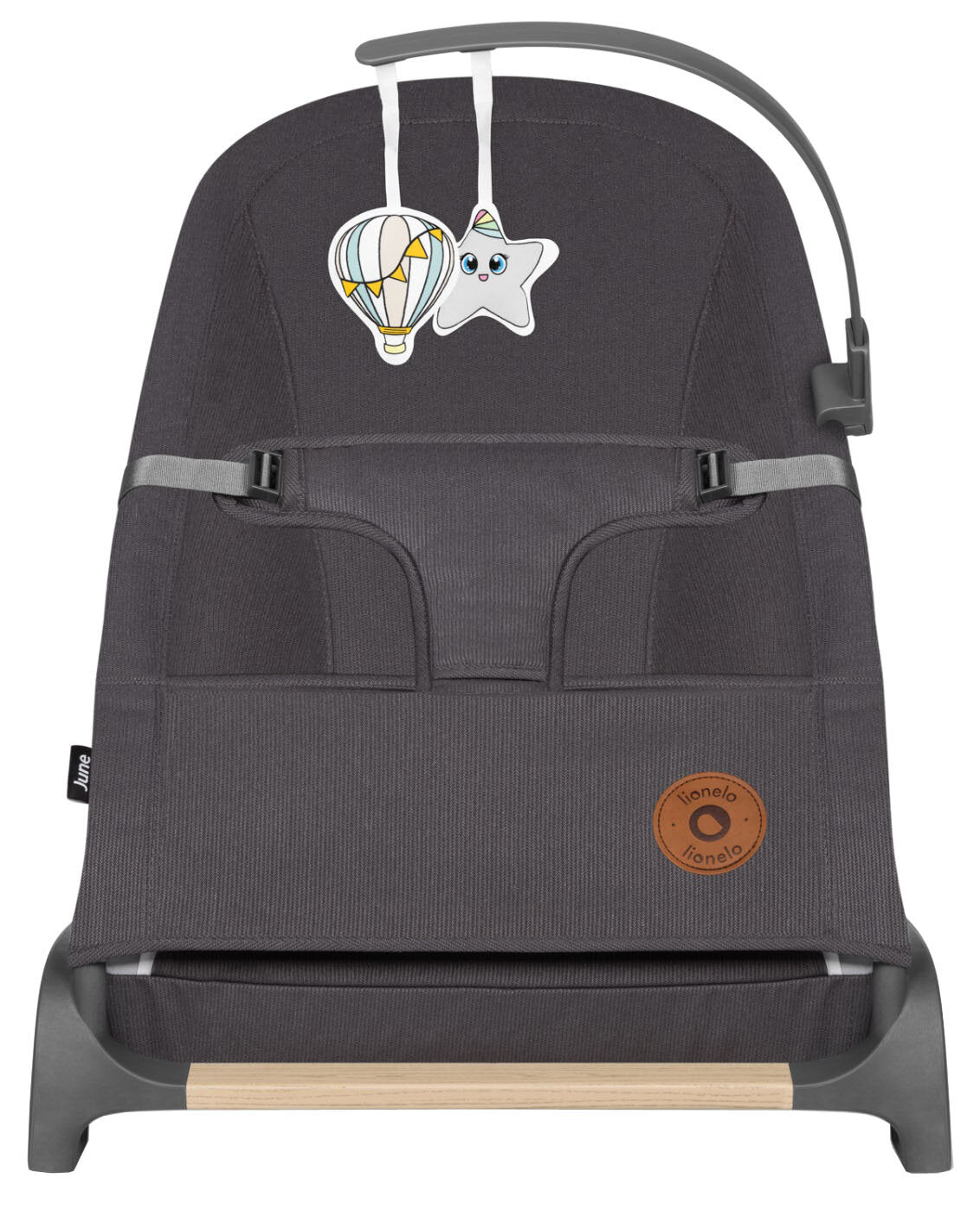 Rocker Deckchair LIONELO June Graphite 0+ Batteries included no