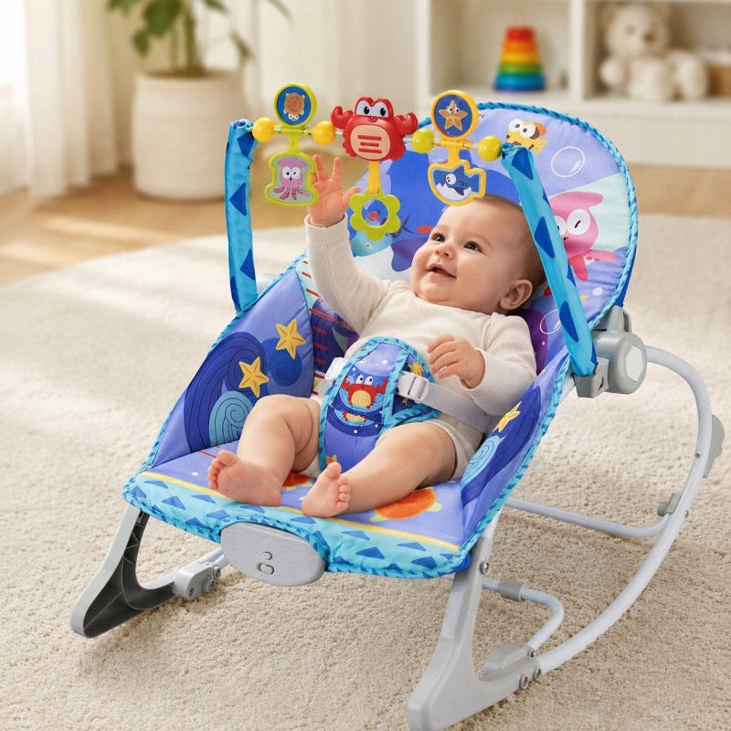 Rocker Sun Lounger 2in1 Crab Interactive Vibration Melodies WOOPIE Packaging status original