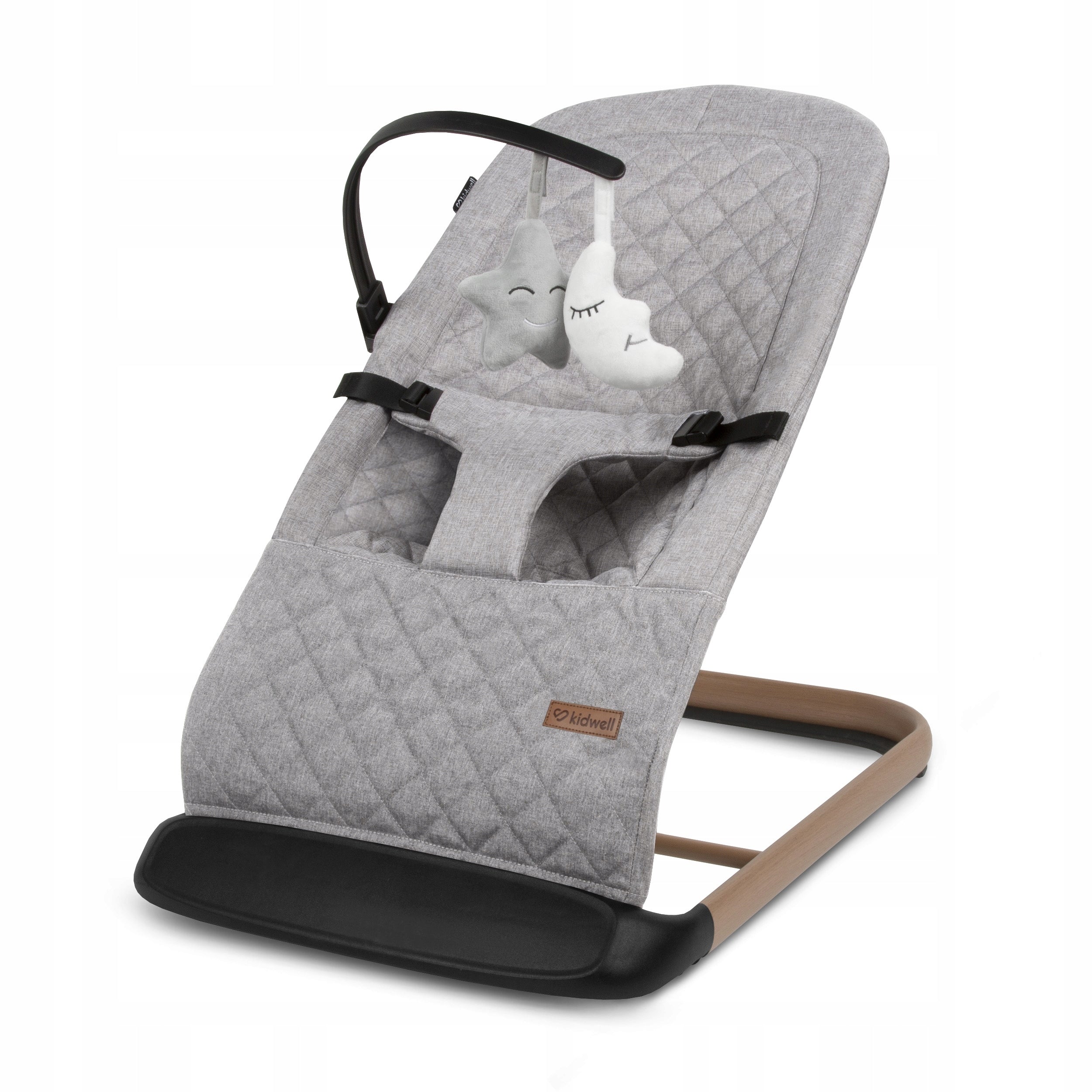 Rocker lounger Kidwell Laro Full Grey/Wooden folding Manufacturer code LEBULAR01A4