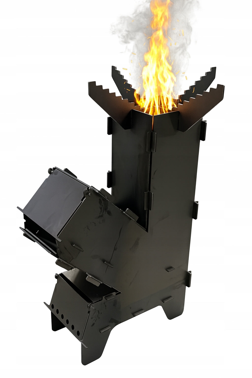Rocket Stove Folding Tourist Stove Grill Survival Power 35cm Brand Artystal