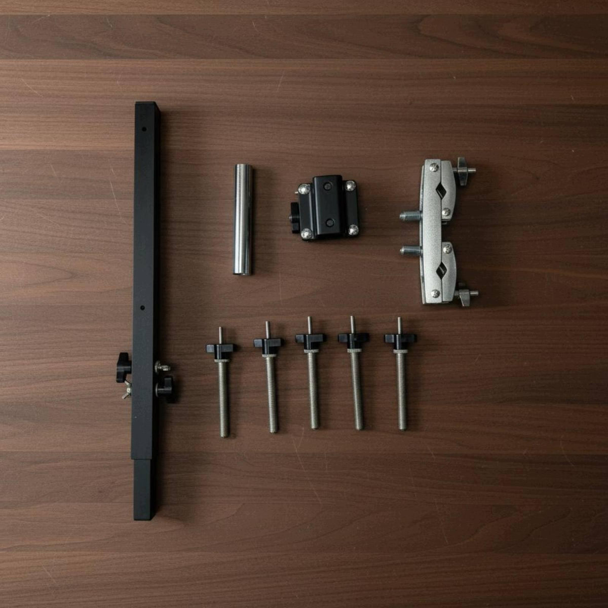 Rod Percussion Rack Easy to Install Woodblock Mounting Bar 5-group Stand Brand no brand