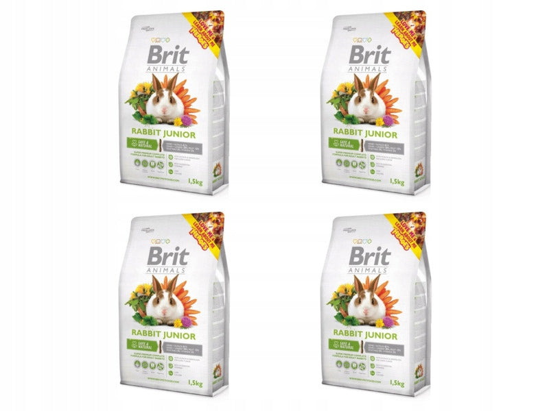 Rodent food BRIT Rabbit Junior Complete 4 x 1.5 kg