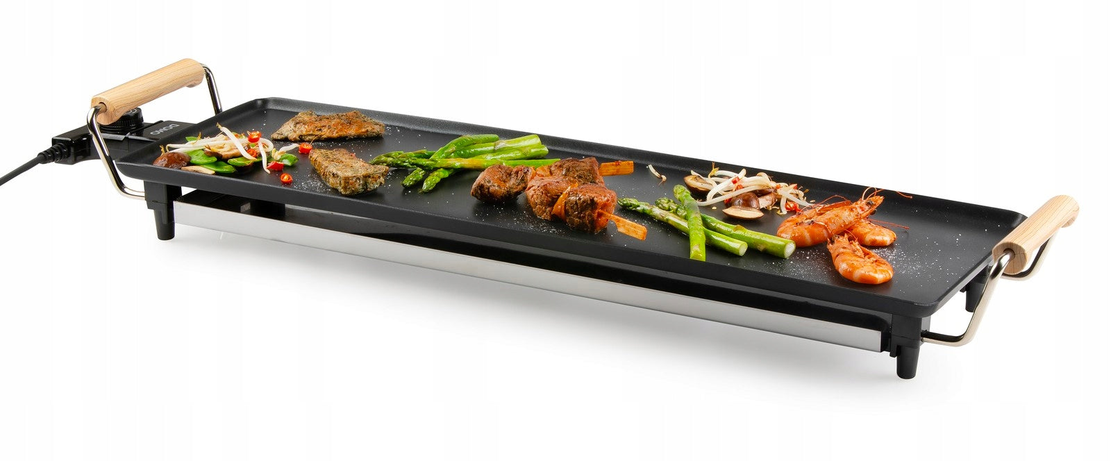 Rodinný gril Teppanyaki - Wood Look - DOMO DO8312TP, Příkon: 1 800 W, Pečíc