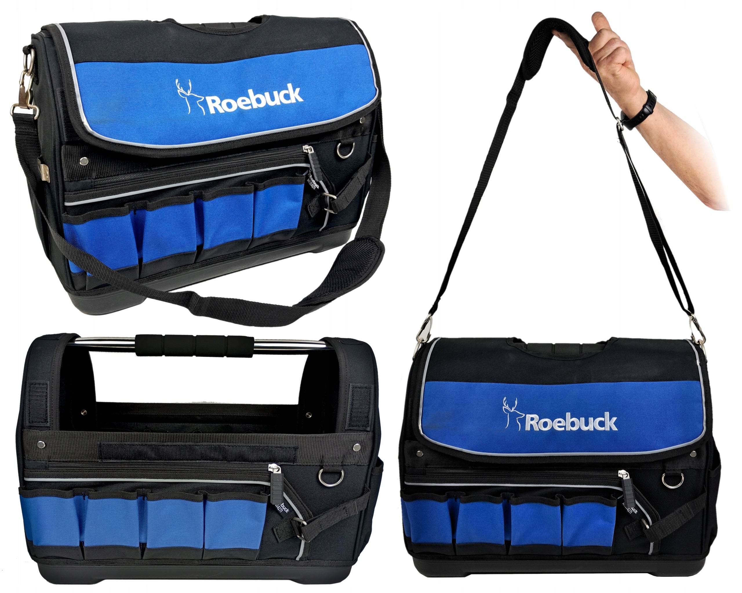 Roebuck Assembly Tool Bag with Flap/Open Box Large 50cm