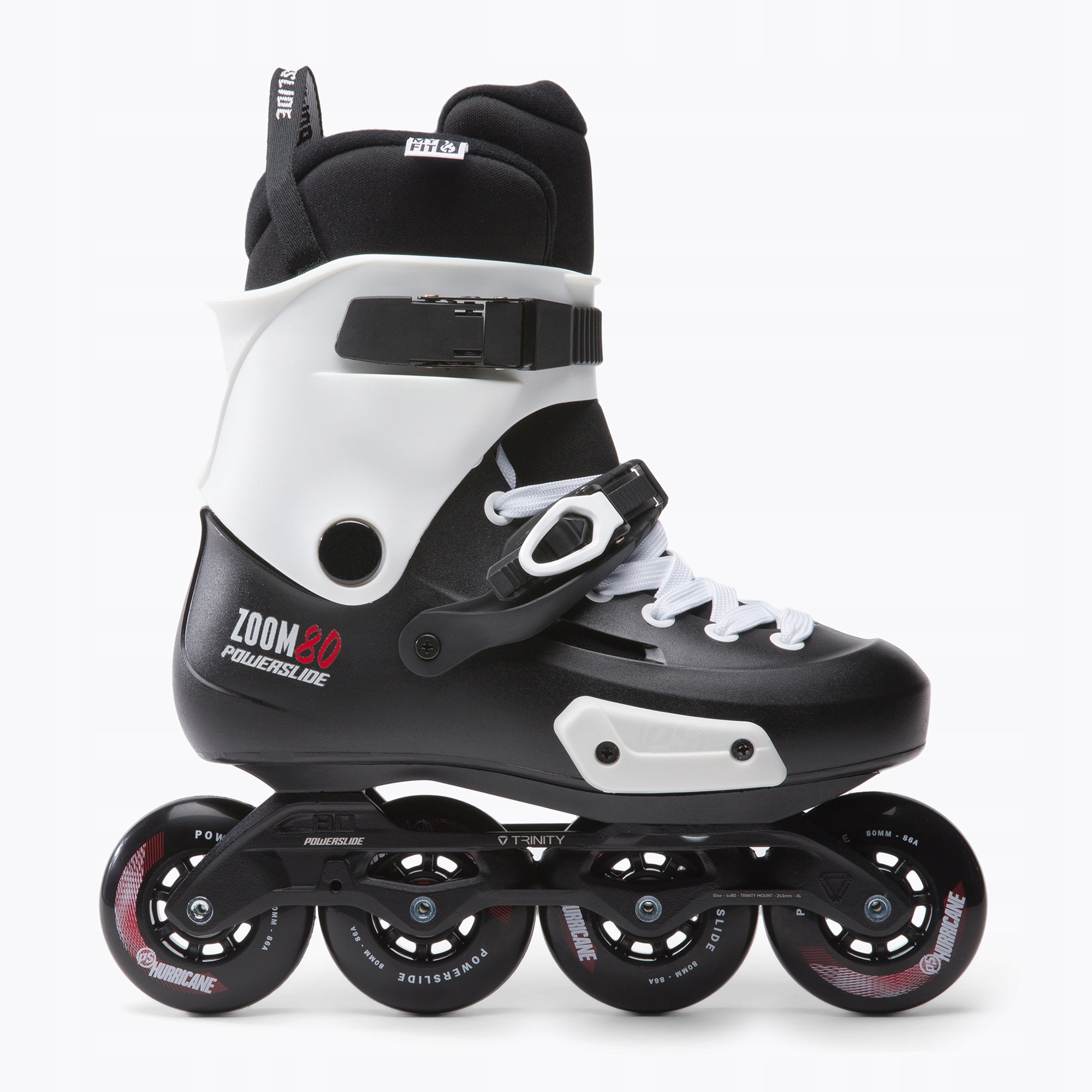 Rollschuhe Powerslide Zoom Pro Black 80 Trinity 