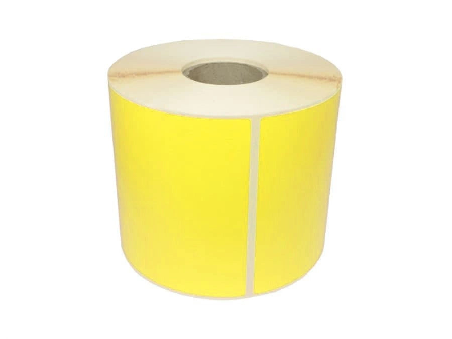 Roll Thermal Labels YELLOW Labellers 100x150 x500