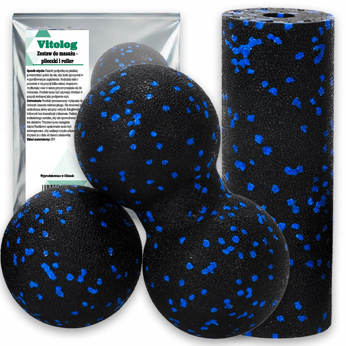 Roller Ball DUOBALL Body Rolling Massage Roller Back Legs EPP 3
