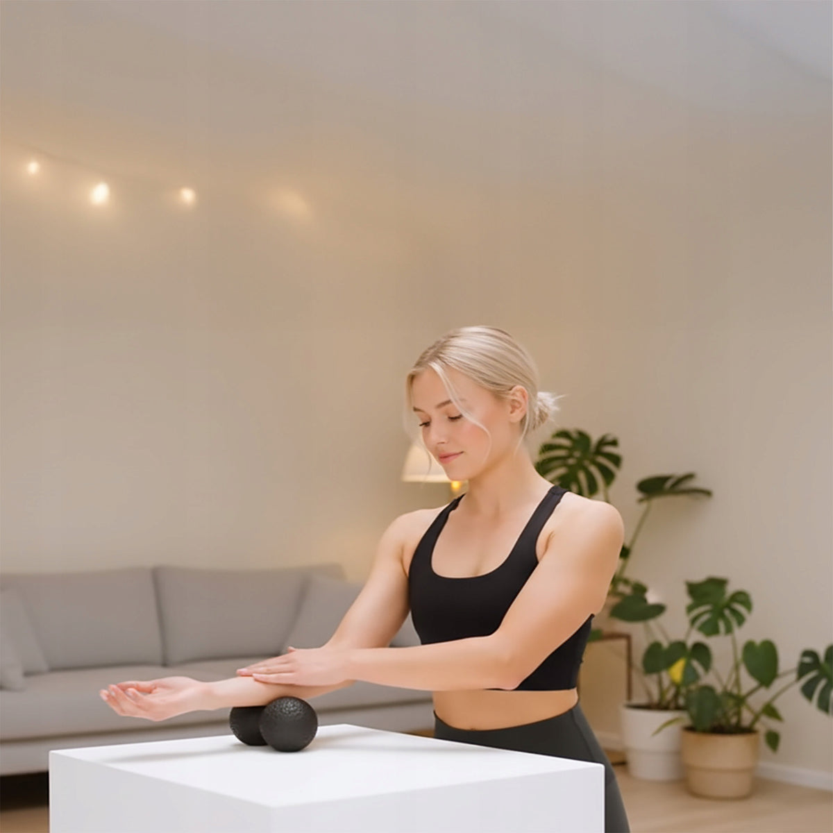 Roller Ball DUOBALL Roller Cone for Body Rolling Massage Back Legs EPP Packaging status original