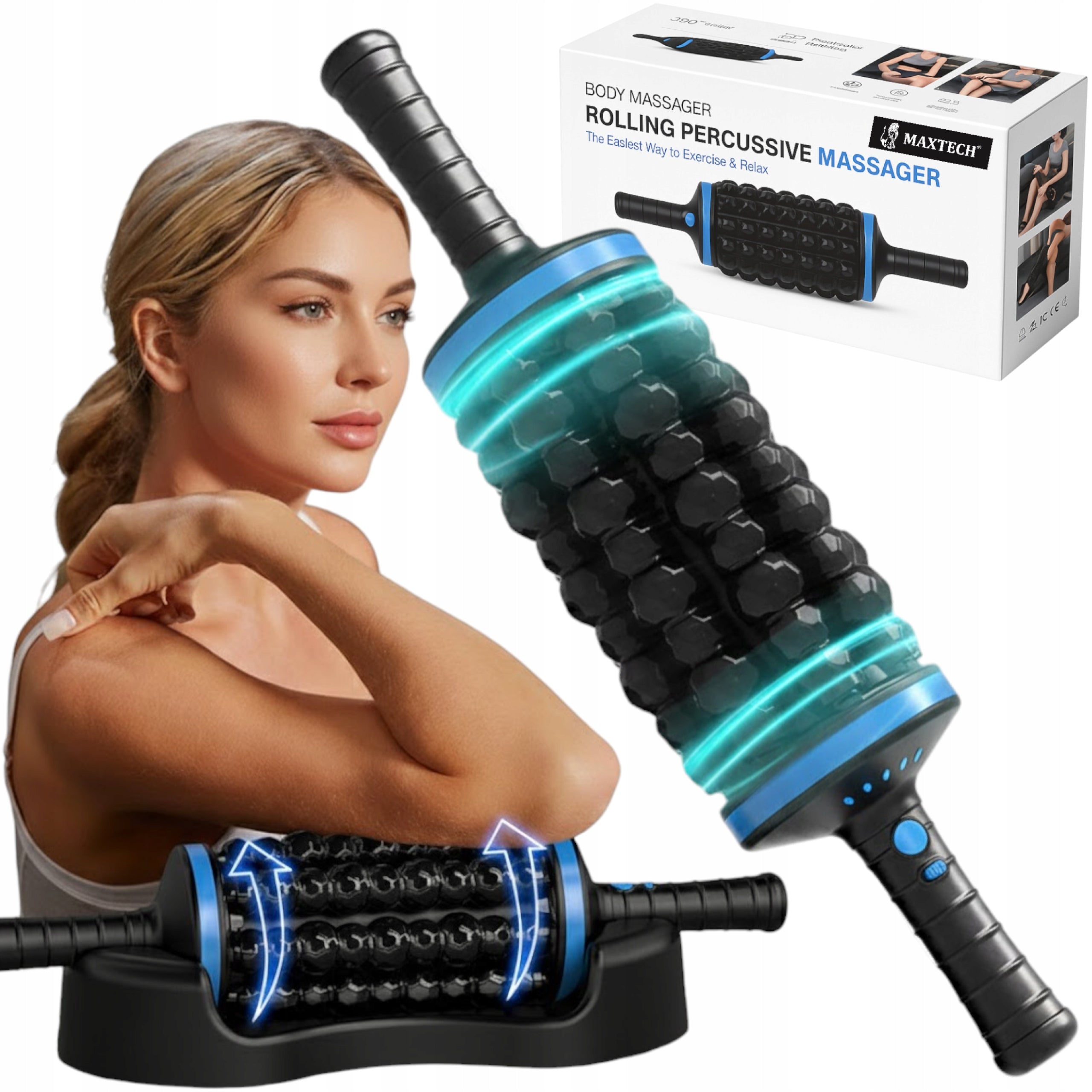 Roller Body Massager Massage Roller Wireless Rotary Rollmassage Large