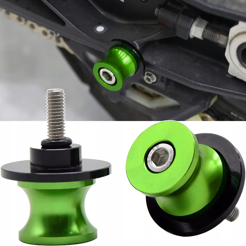 Roller Control Arm Green M8 x1.25 Motorcycle Sliders for Motorcycle Lifting