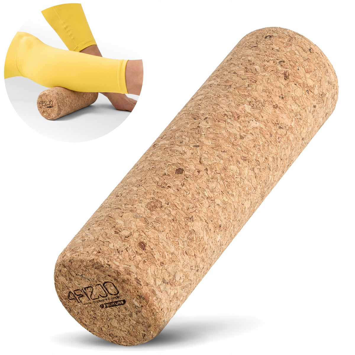 Roller Cork Roller For Regeneration Muscle Body Massage Small Hard 15 cm